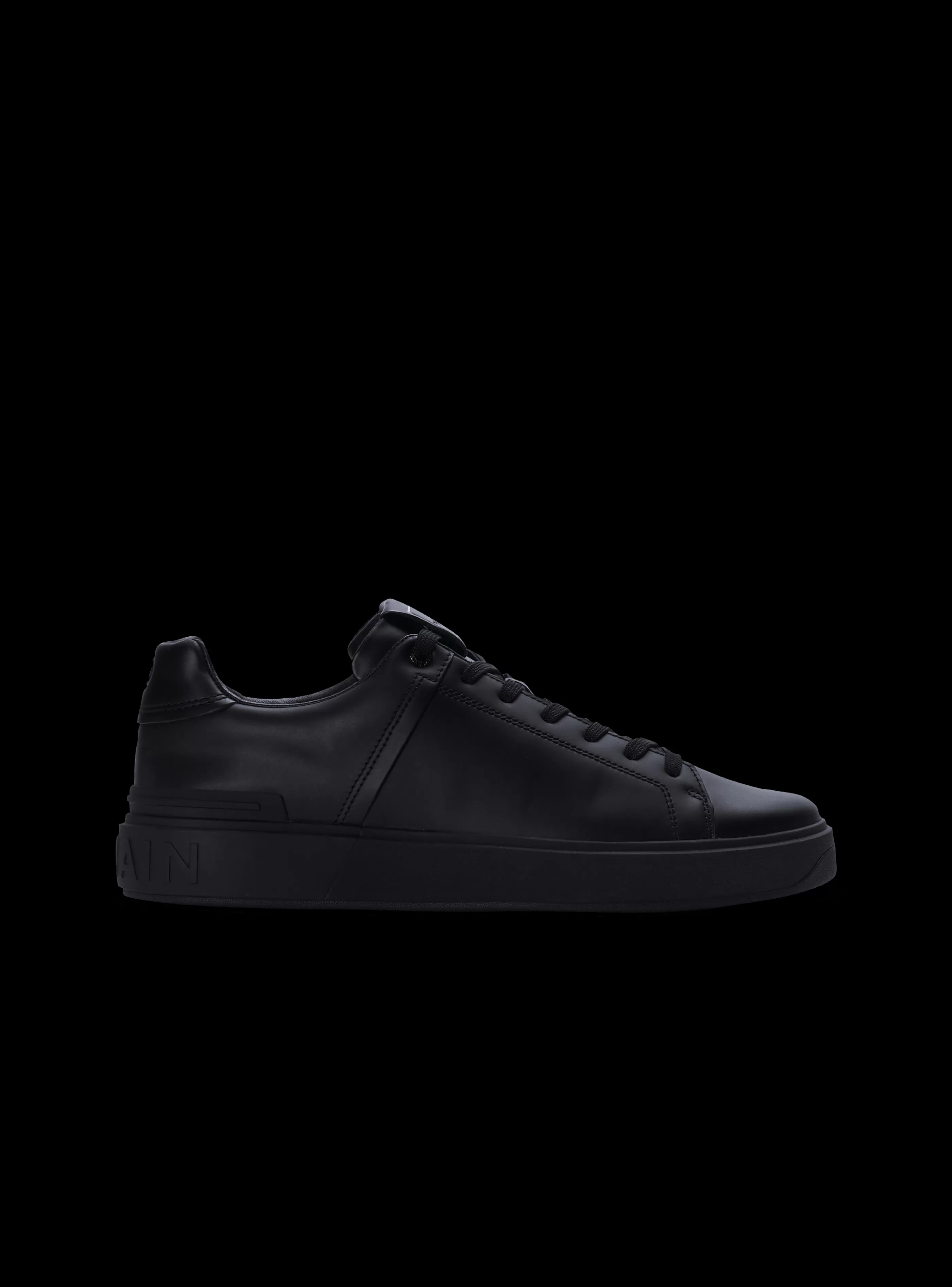 Balmain Uomo | Sneakers-B-Court Leather Trainers black