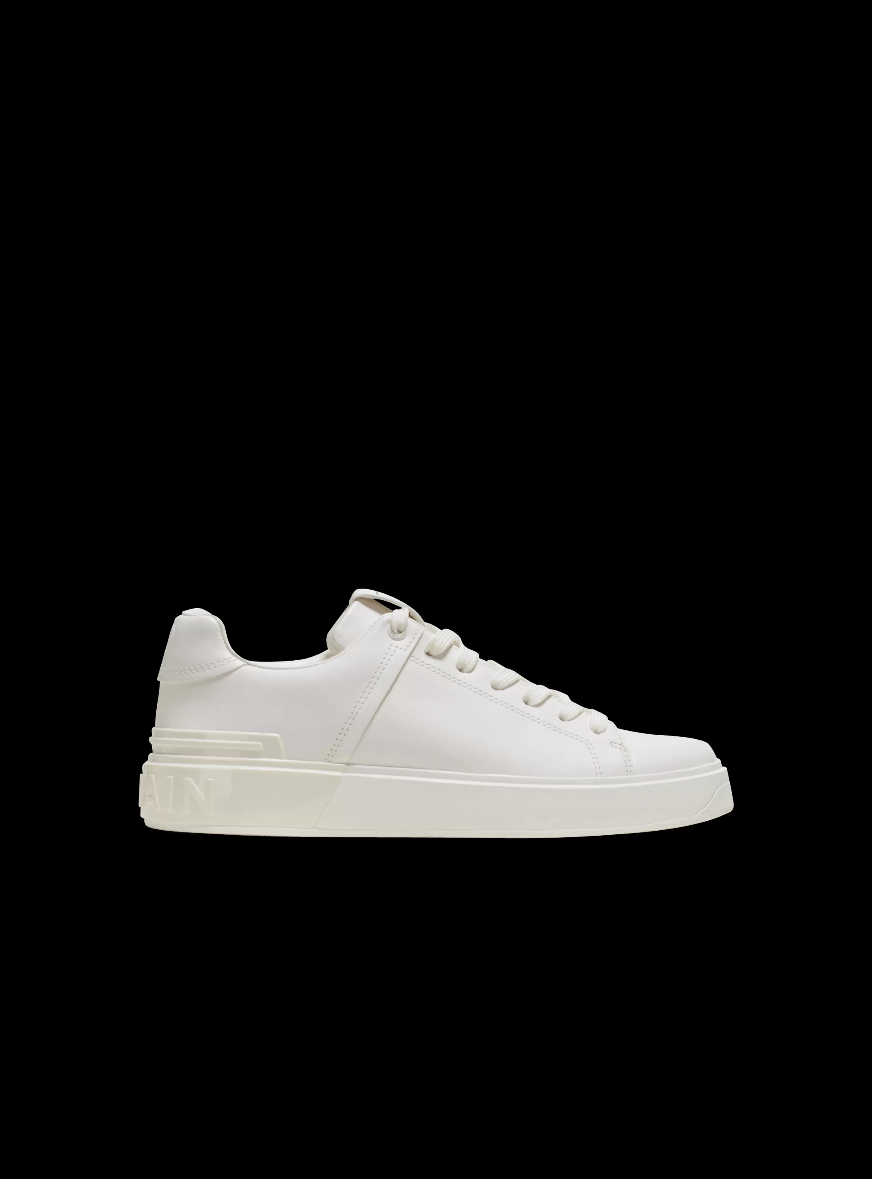 Balmain Uomo | Sneakers-B-Court Leather Trainers white