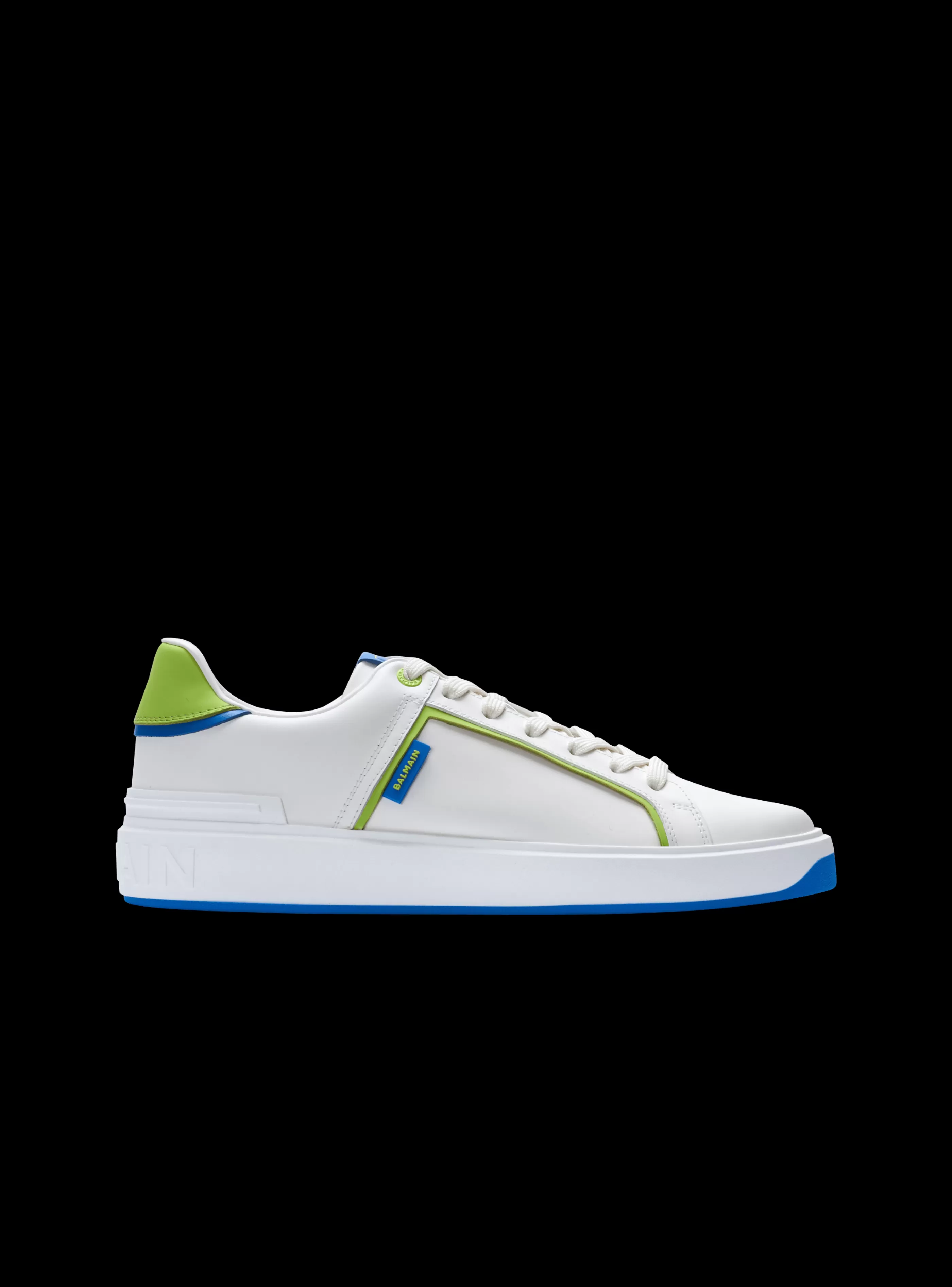 Balmain B-Court-B-Court Smooth Leather Trainers white