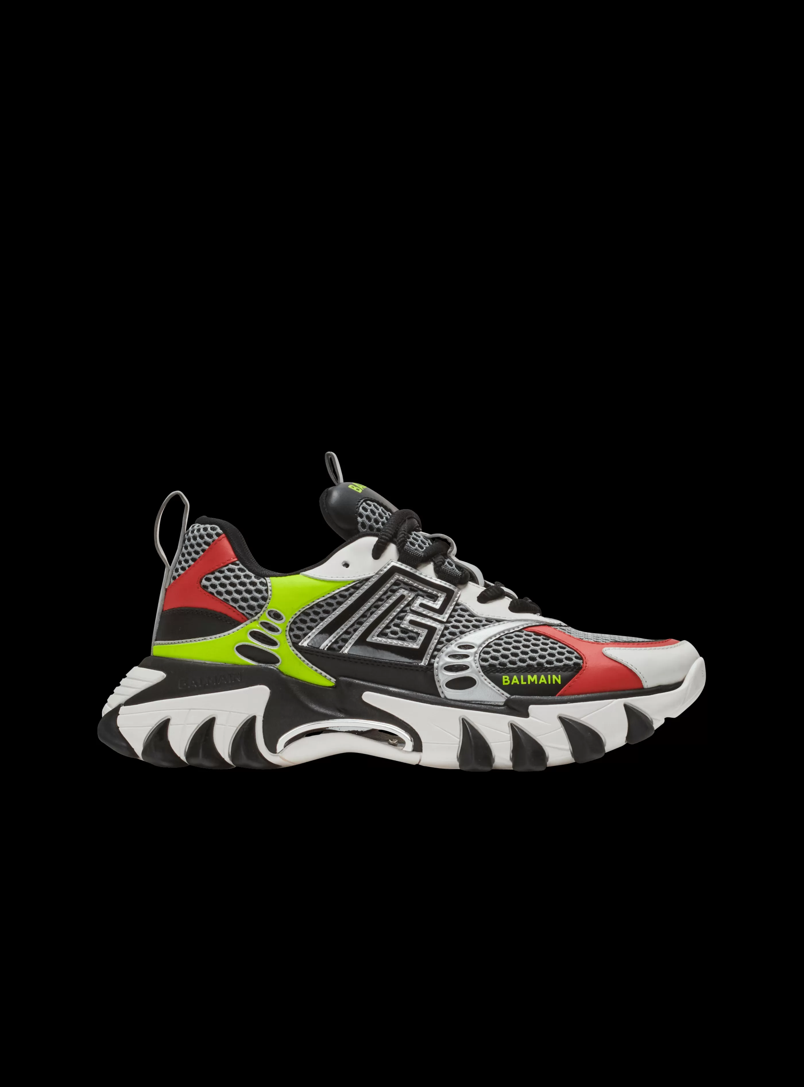 Balmain B-East-B-East PB Trainers In Technical Materials And Mesh multicolor