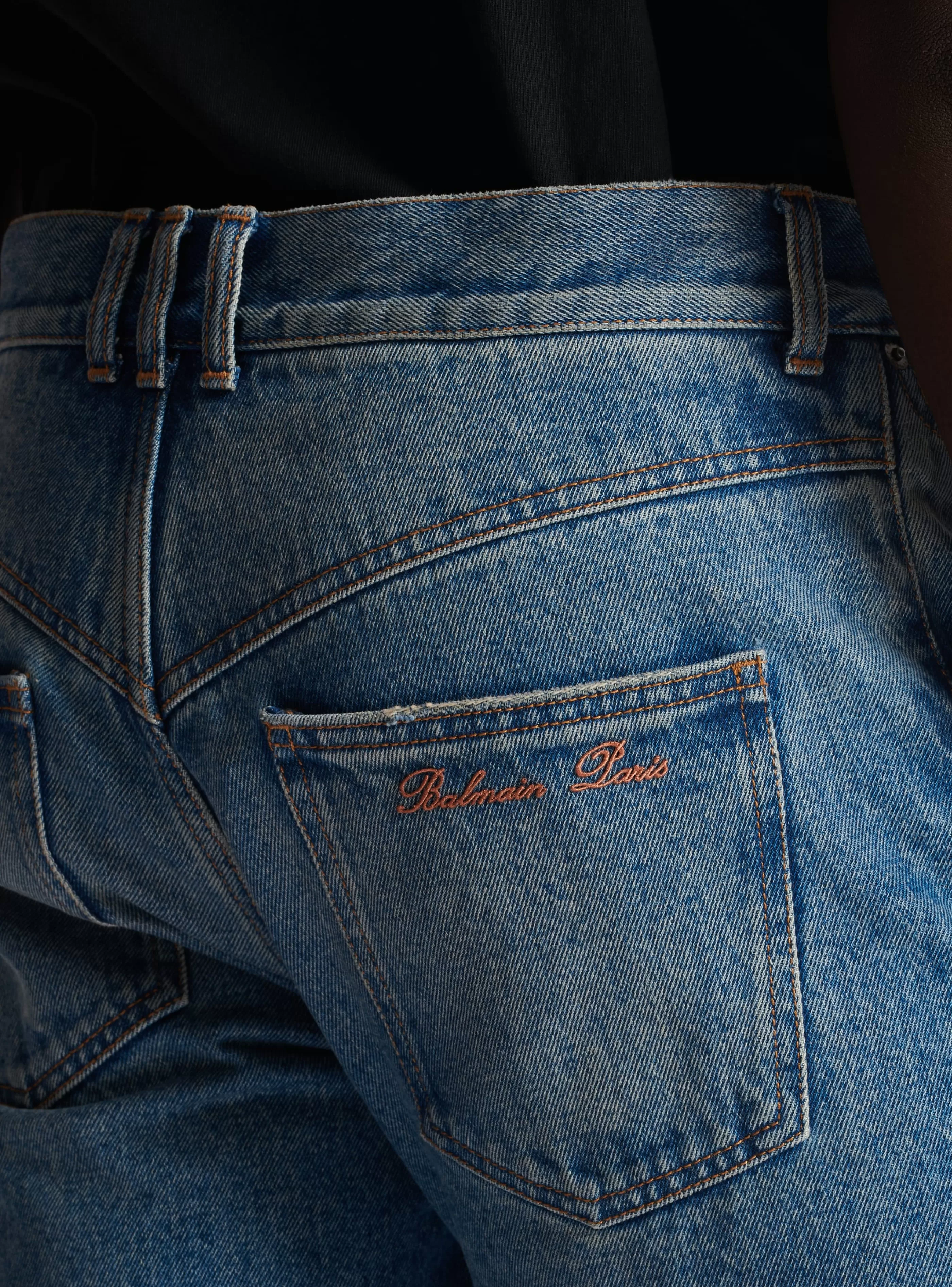 Balmain Denim- Wash Vintage Denim Jeans blue