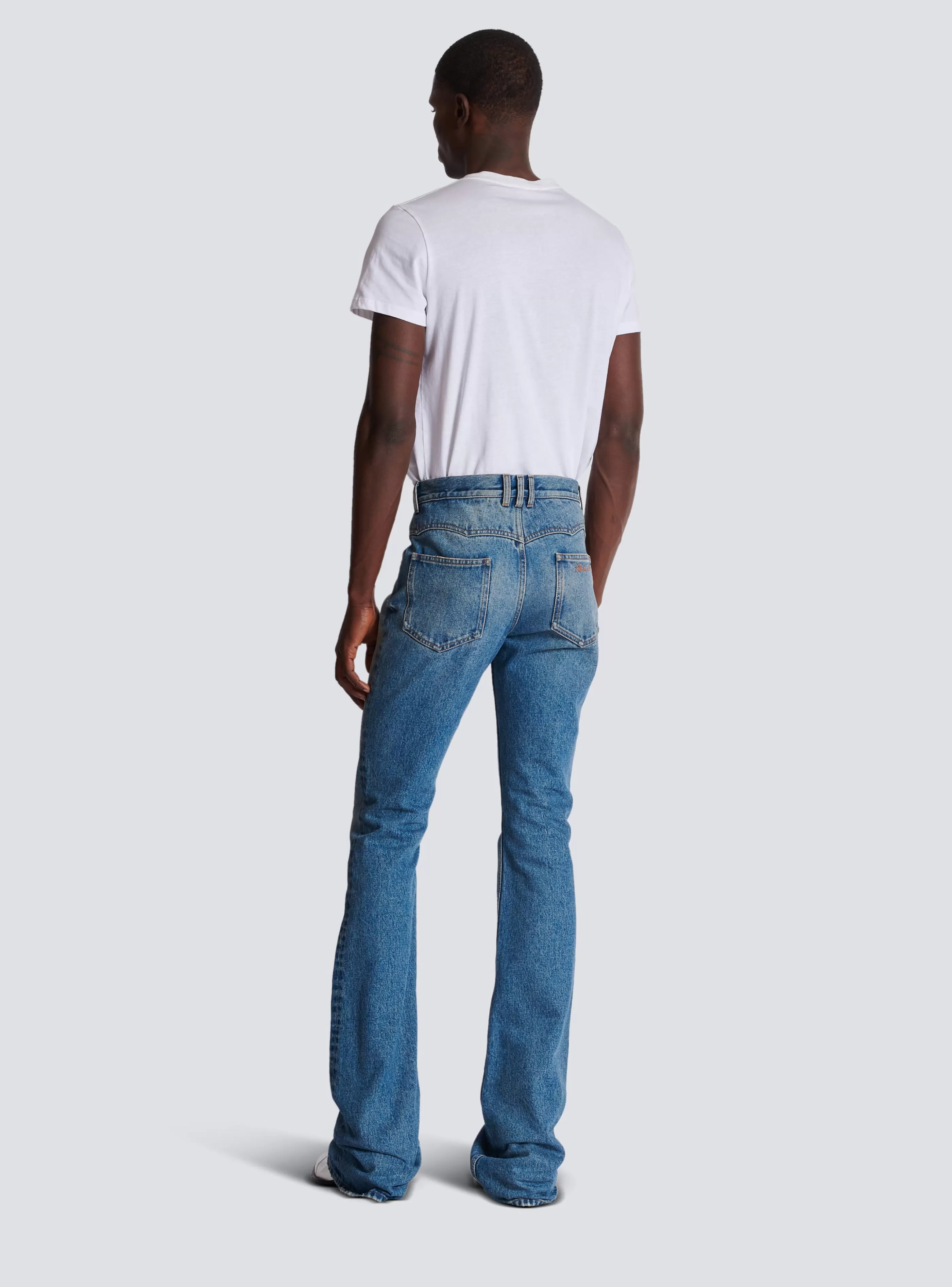 Balmain Denim- Wash Vintage Denim Jeans blue