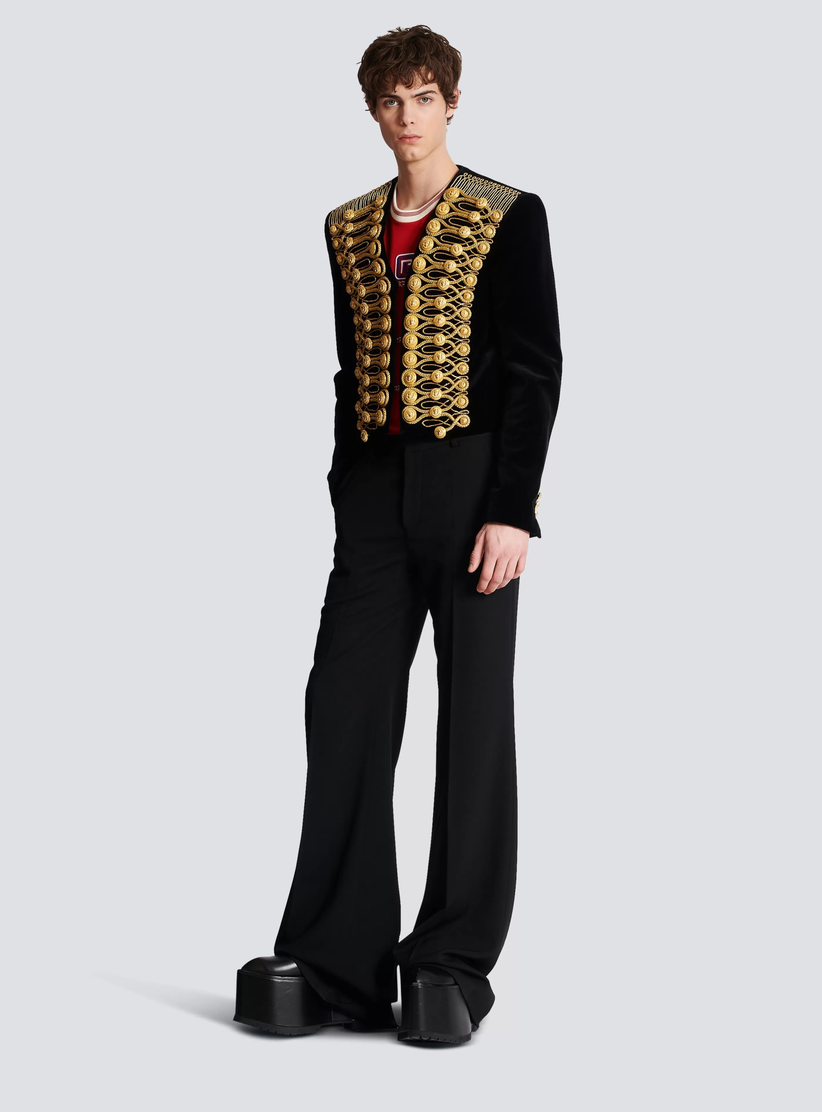 Balmain Giacche E Blazers-Brandenburg Jacket With Embroidery gold