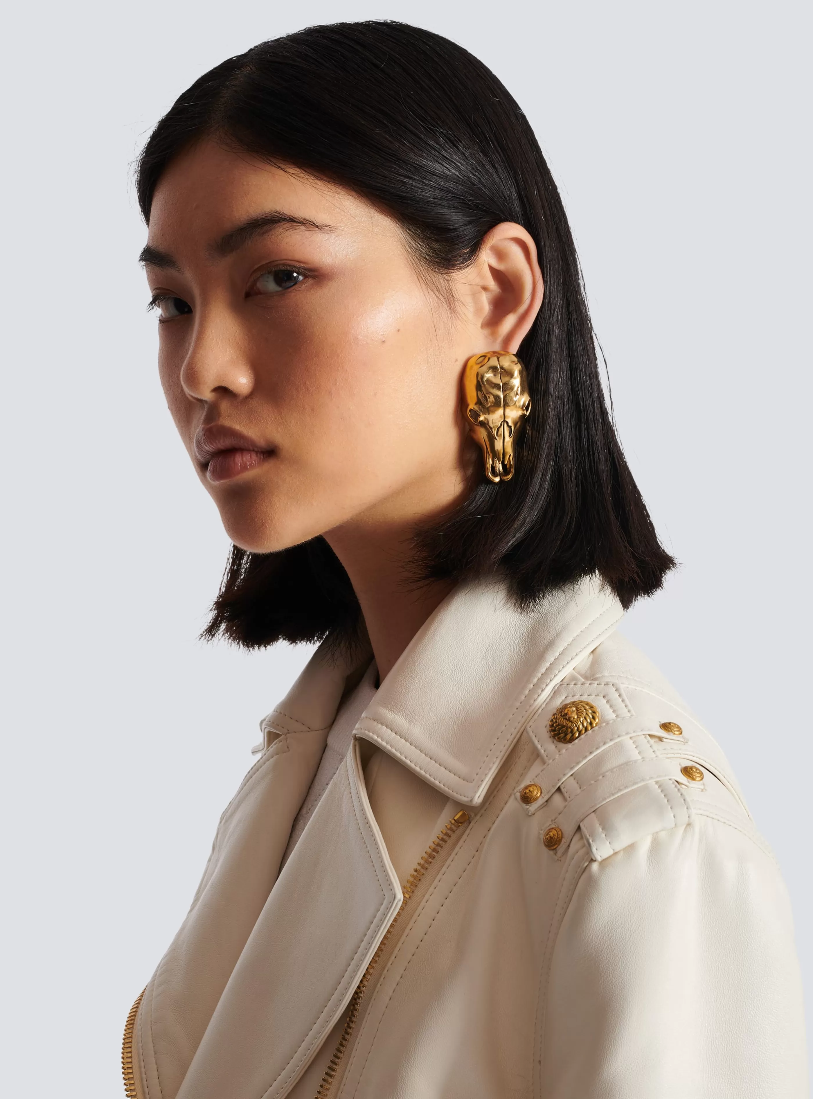 Balmain Gioielli Moda | Gioielli Moda-Buffalo Skull Earrings gold