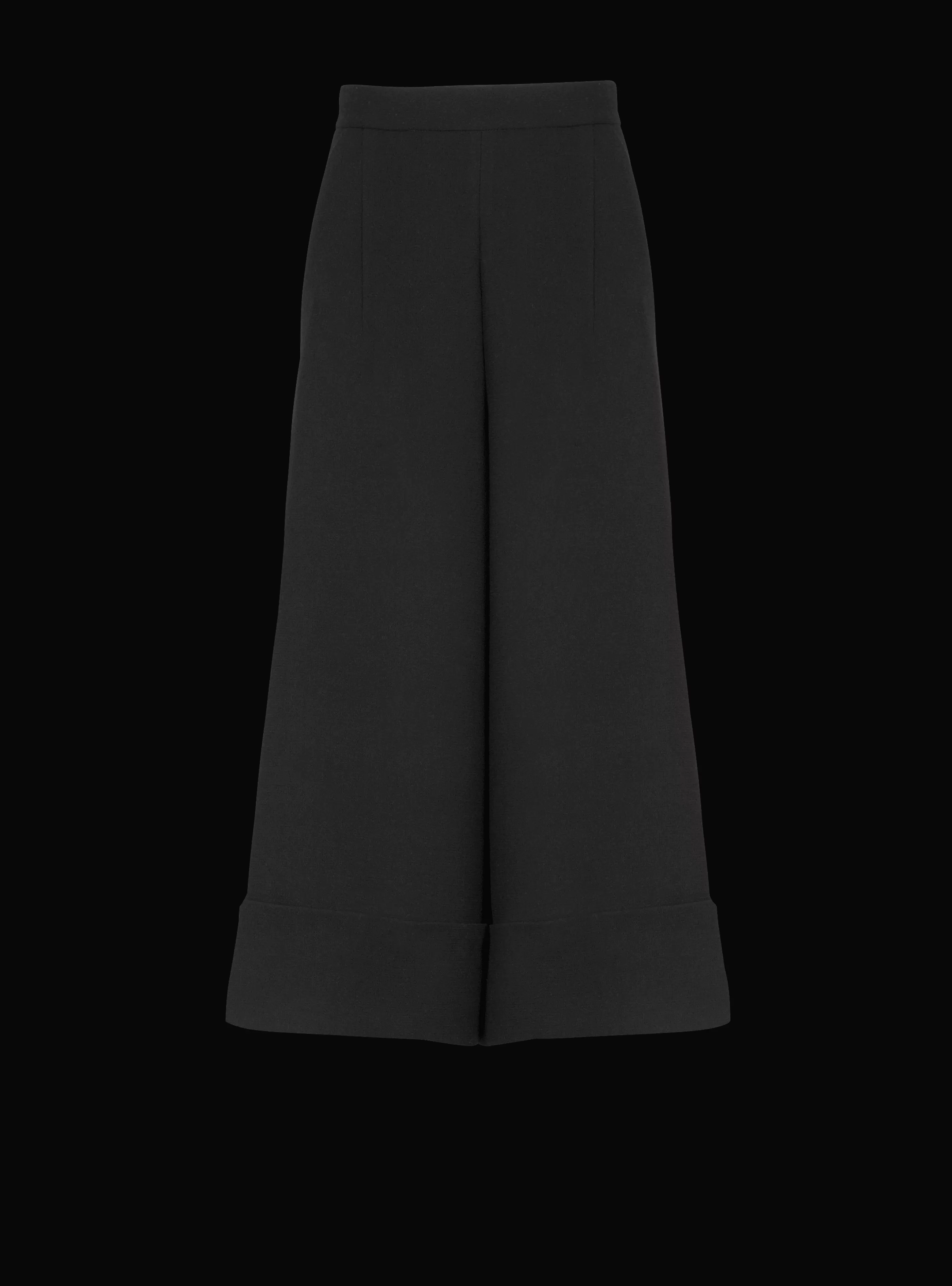 Balmain Pantaloni E Pantaloncini-Crepe Culotte Skirt black