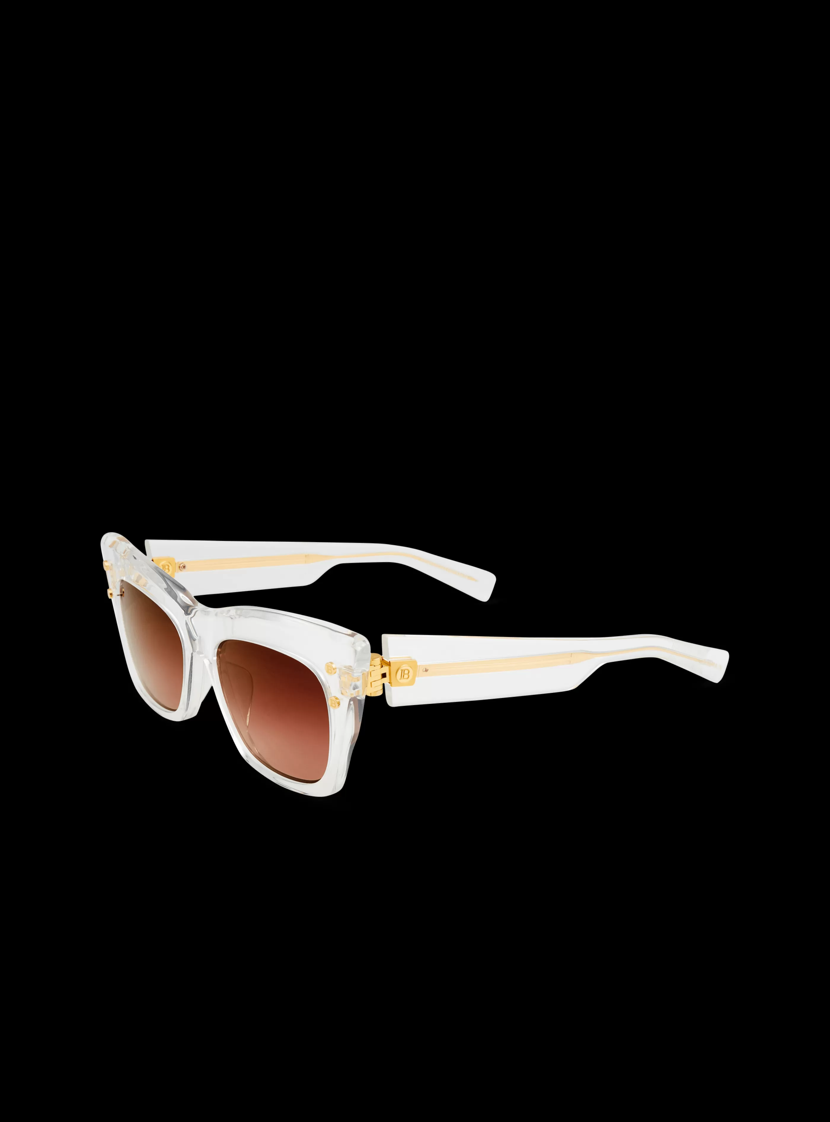 Balmain Occhiali-Crystal B-II Sunglasses grey