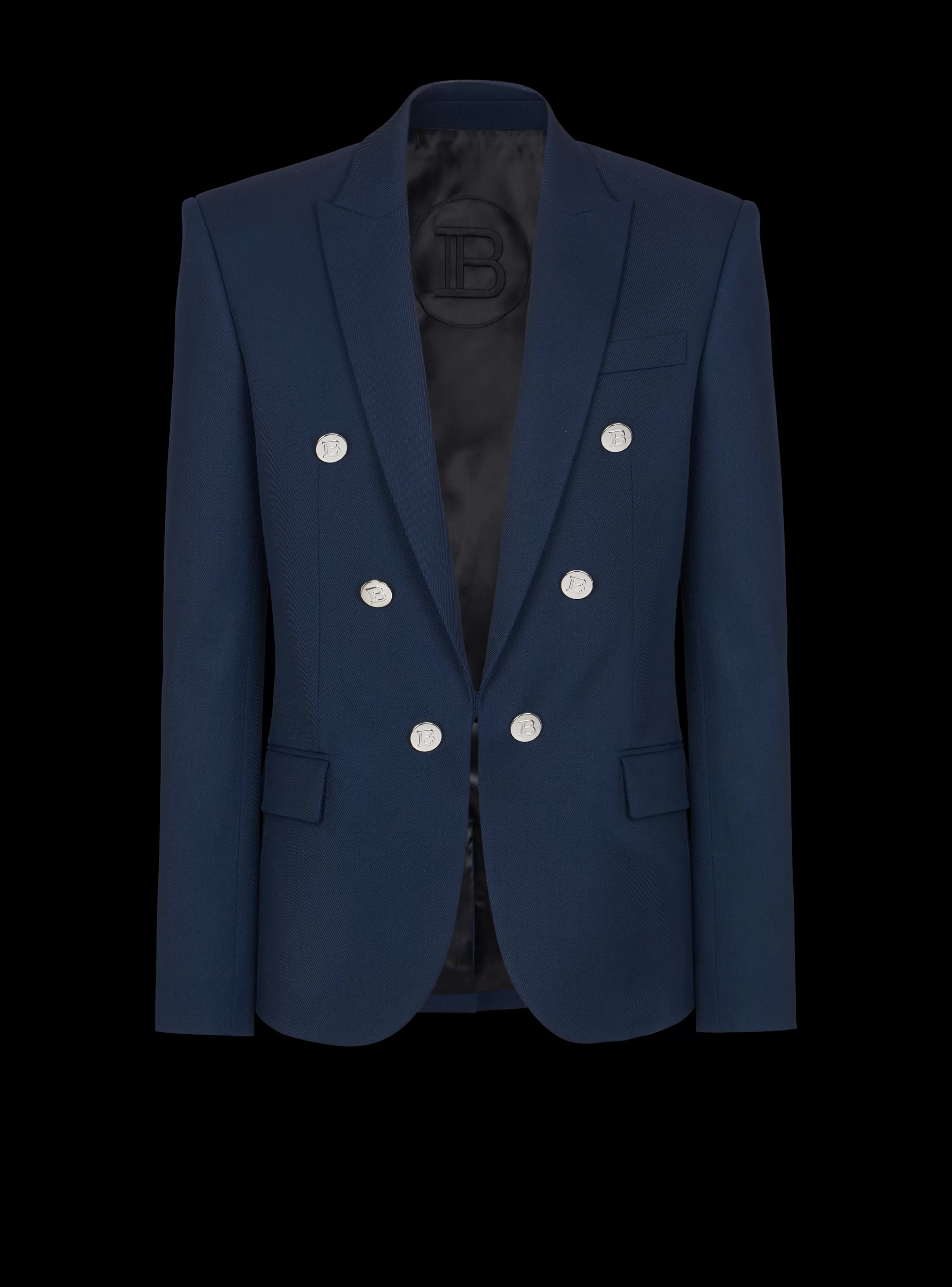 Balmain Giacche E Blazers-Double Breasted Blazer navy