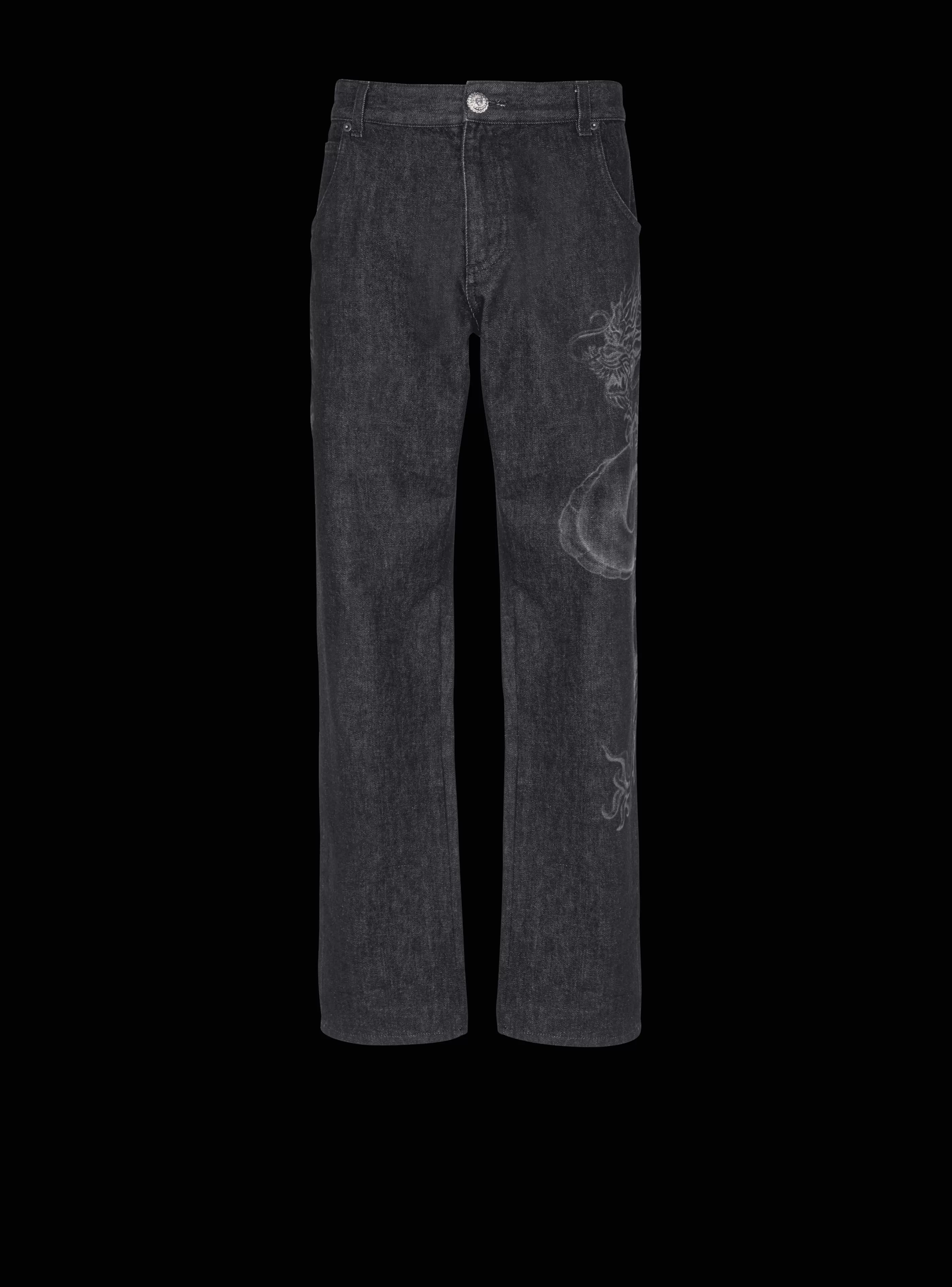 Balmain Pantaloni E Pantaloncini | Denim-Dragon Denim Jeans black