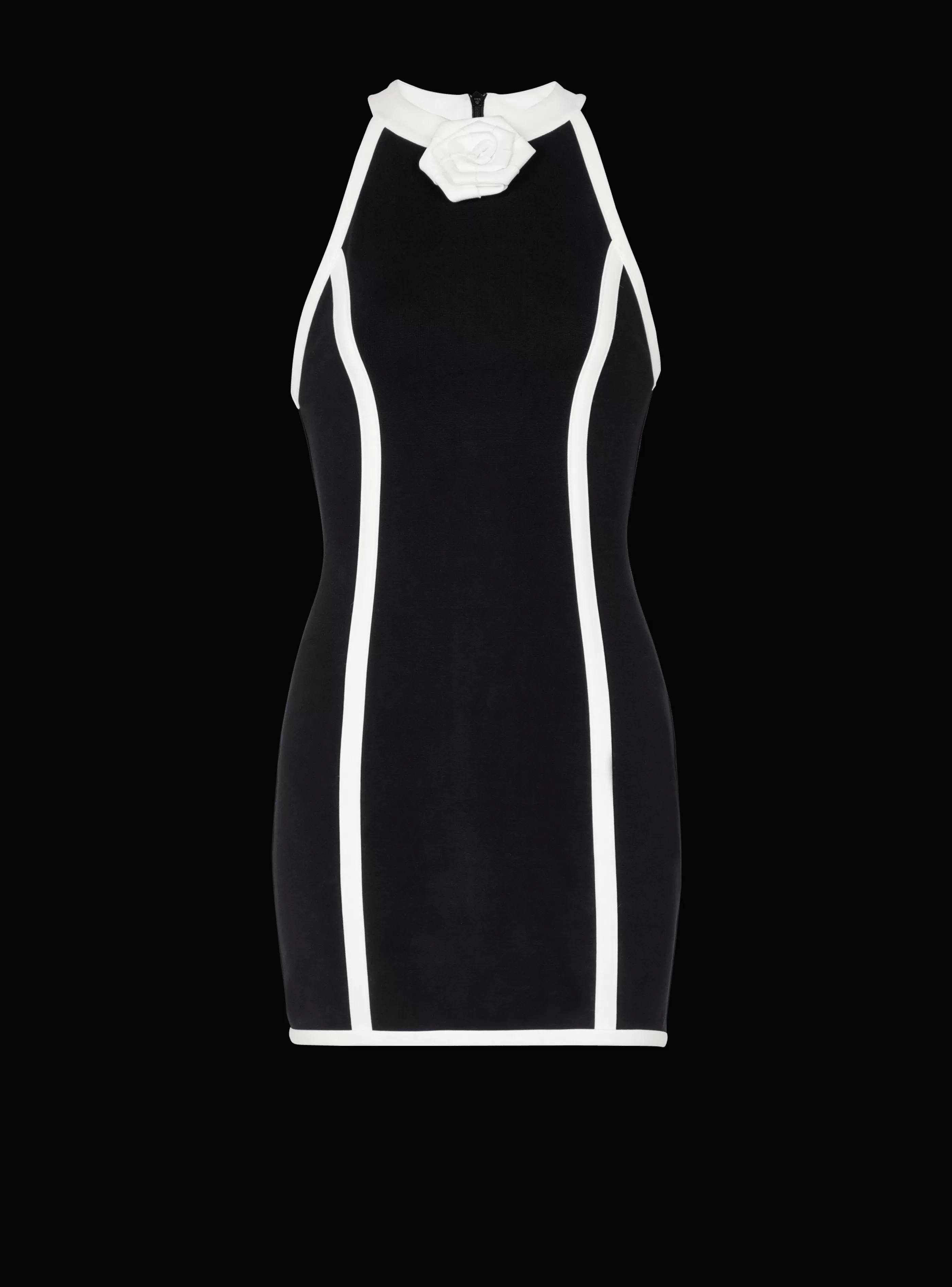 Balmain Abiti-Dress With Rose Detail black