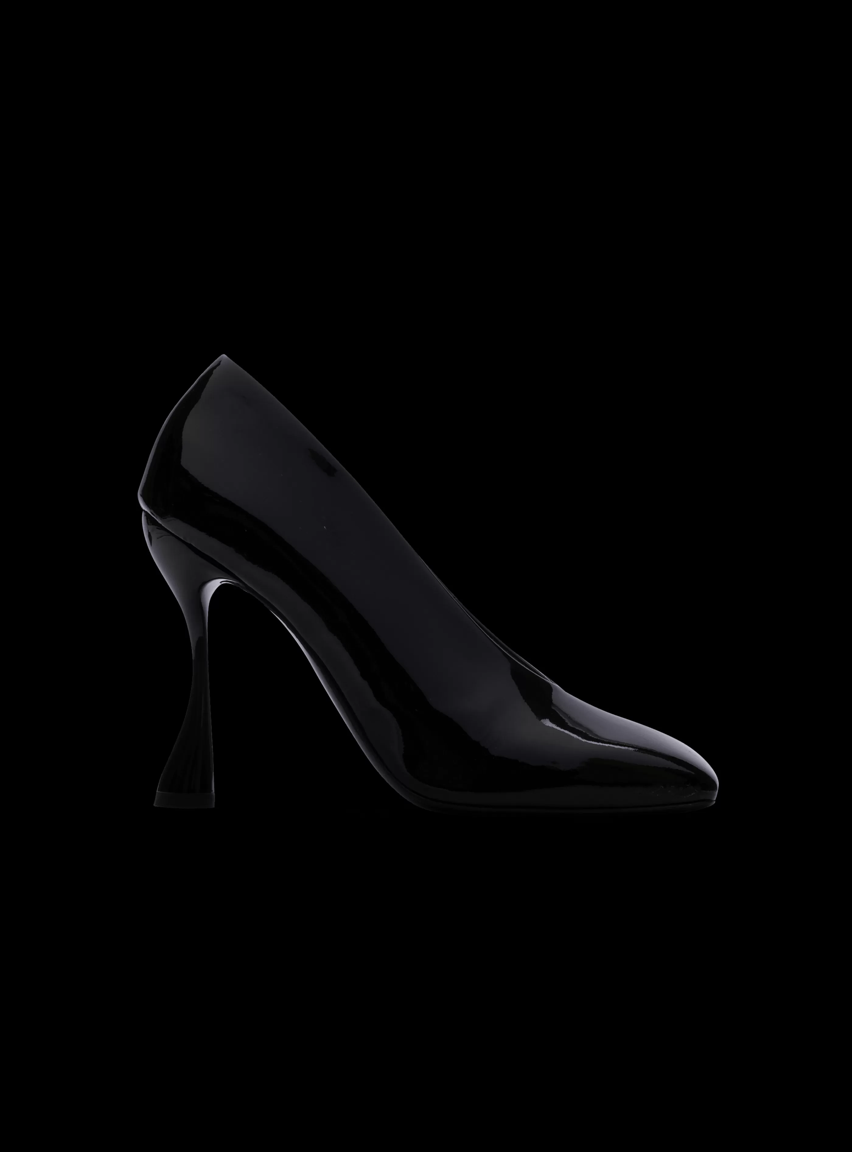 Balmain Scarpe Col Tacco Alto-Eden Patent Leather Pumps black