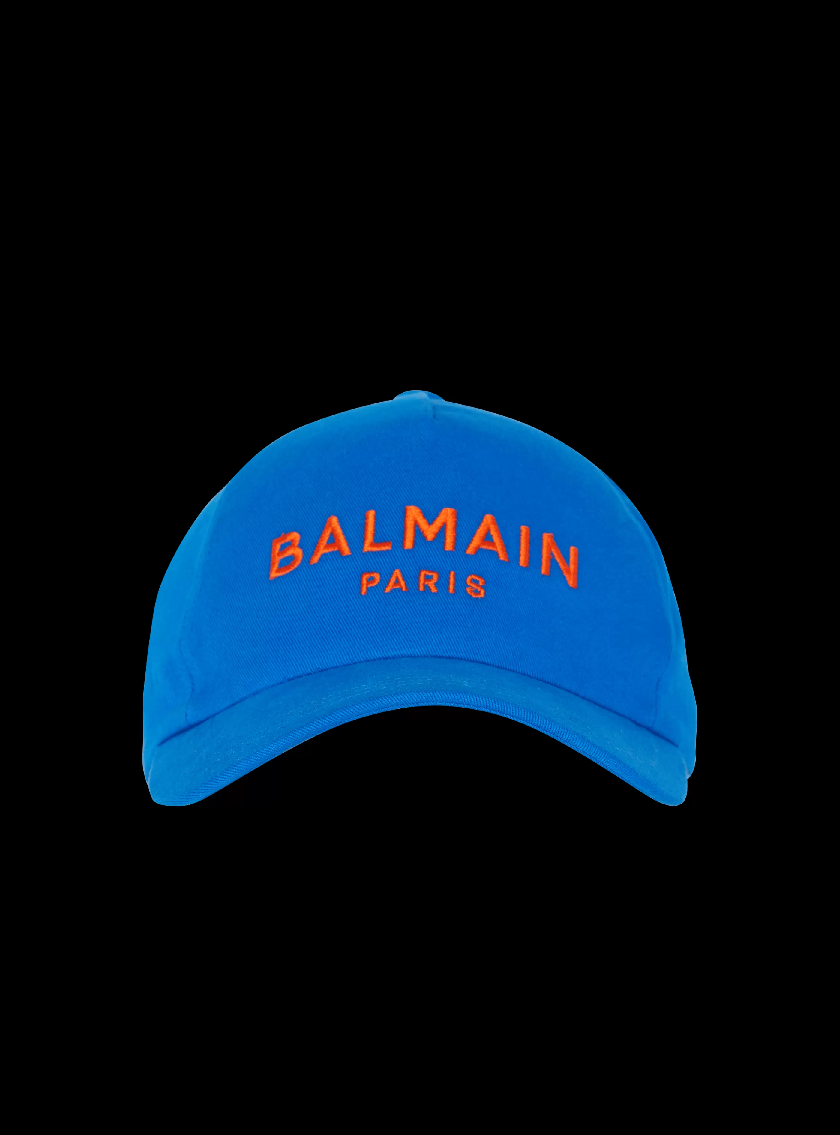 Balmain Cappelli-Embroidered Paris Cap navy