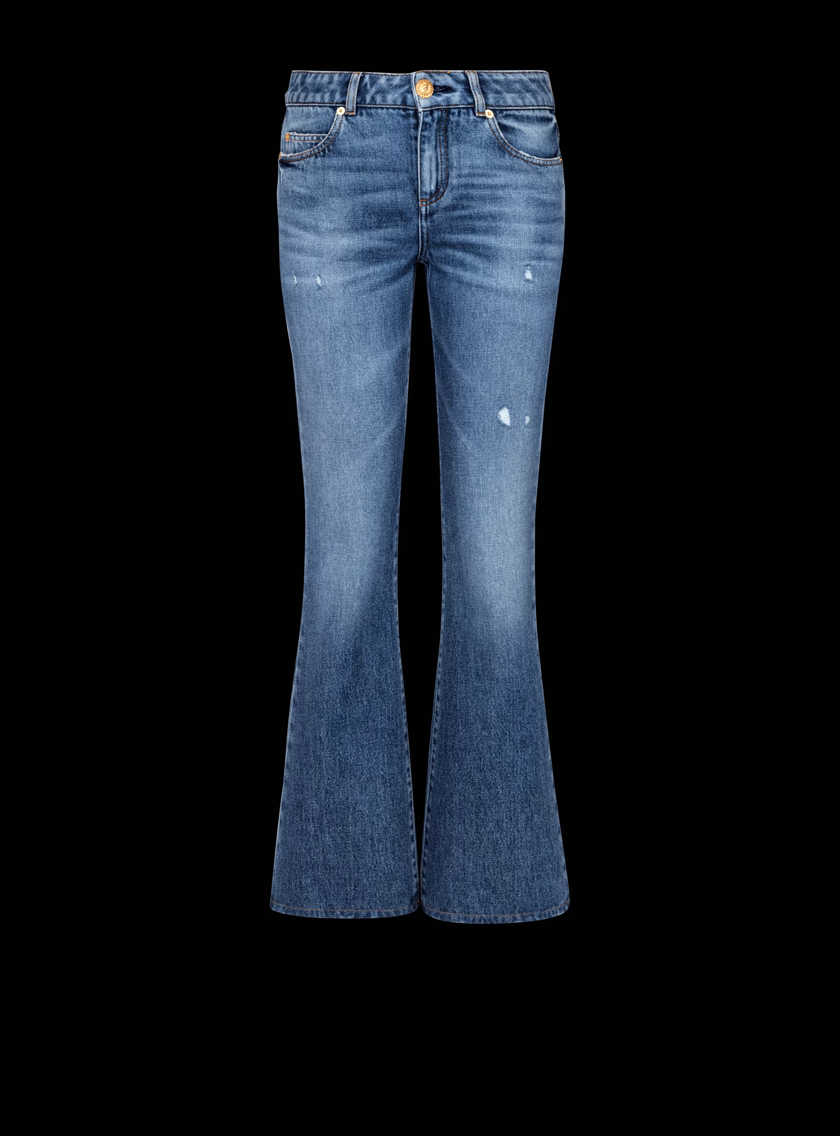 Balmain Denim-Flared Denim Jeans navy