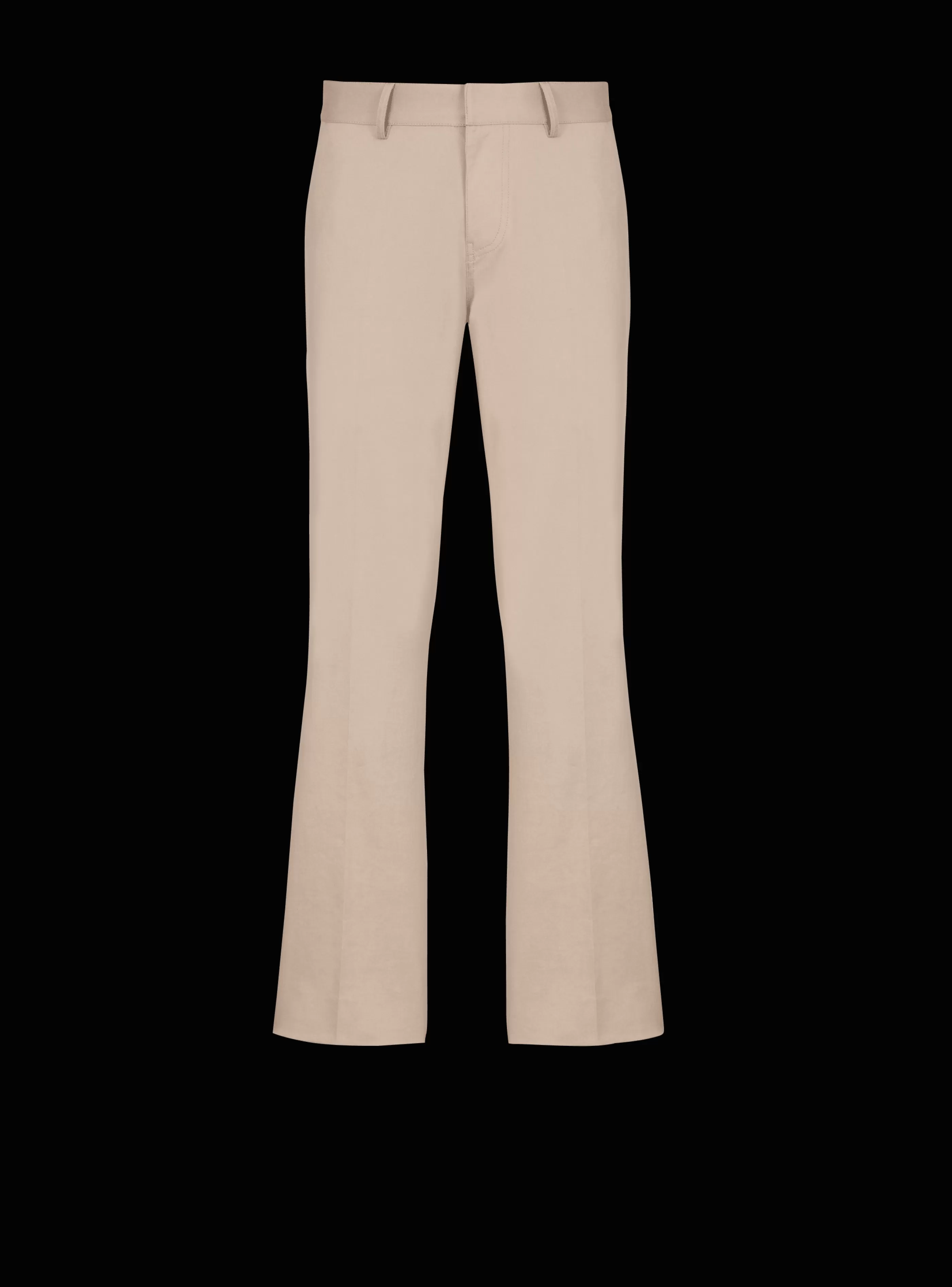 Balmain Pantaloni E Pantaloncini-Flared Trousers In Gabardine beige