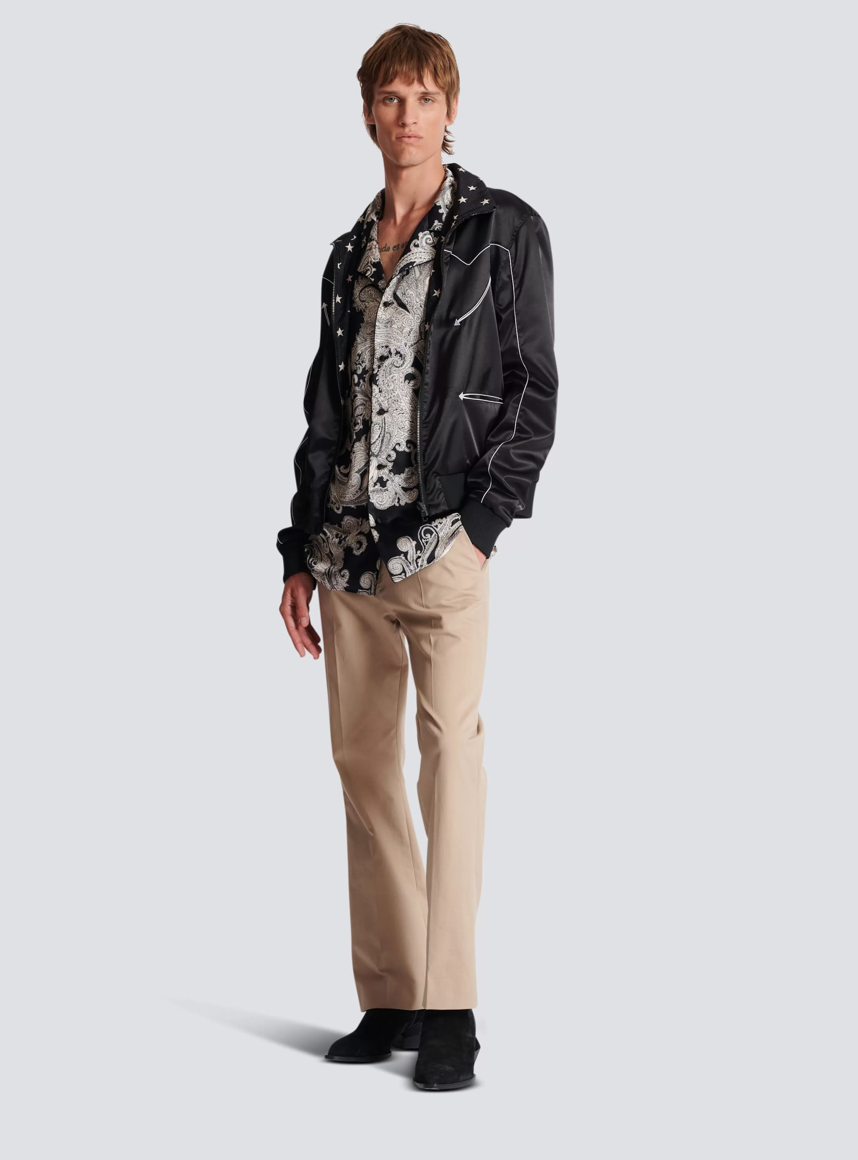 Balmain Pantaloni E Pantaloncini-Flared Trousers In Gabardine beige