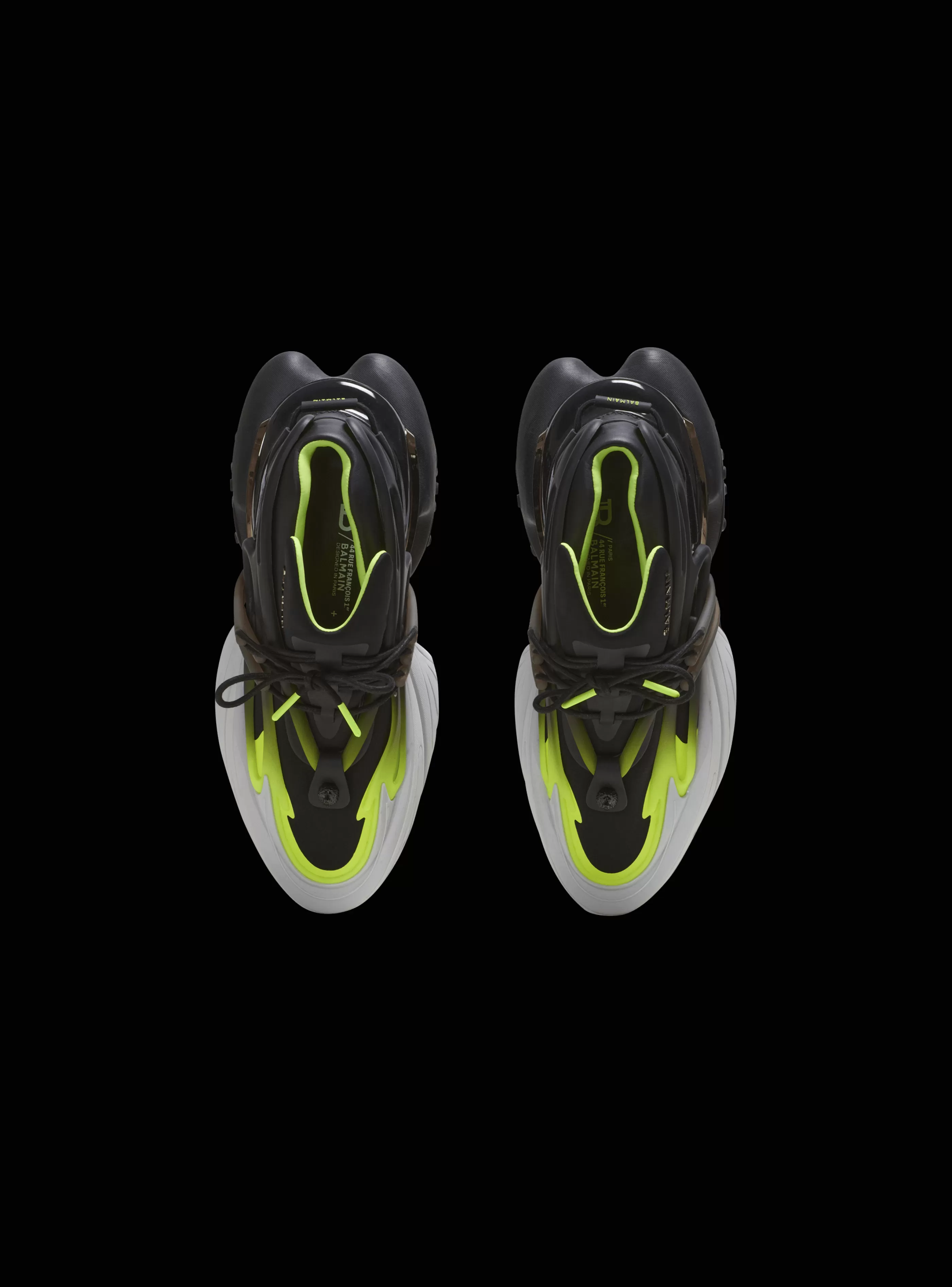 Balmain Unicorn-Fluorescent Unicorn Trainers In Neoprene And Leather multicolor