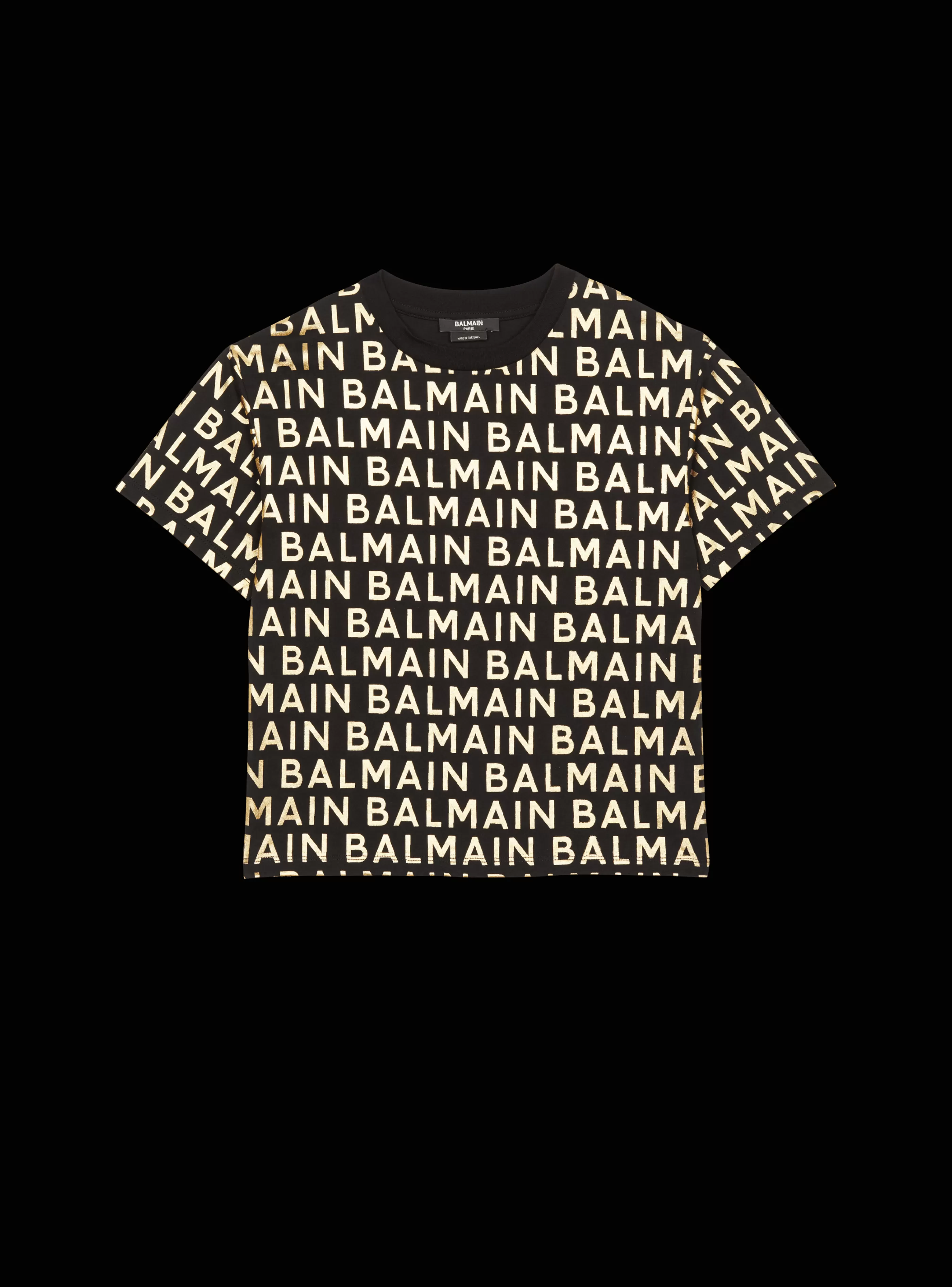 Balmain Bambina (4-10 Anni)-en T-shirt gold