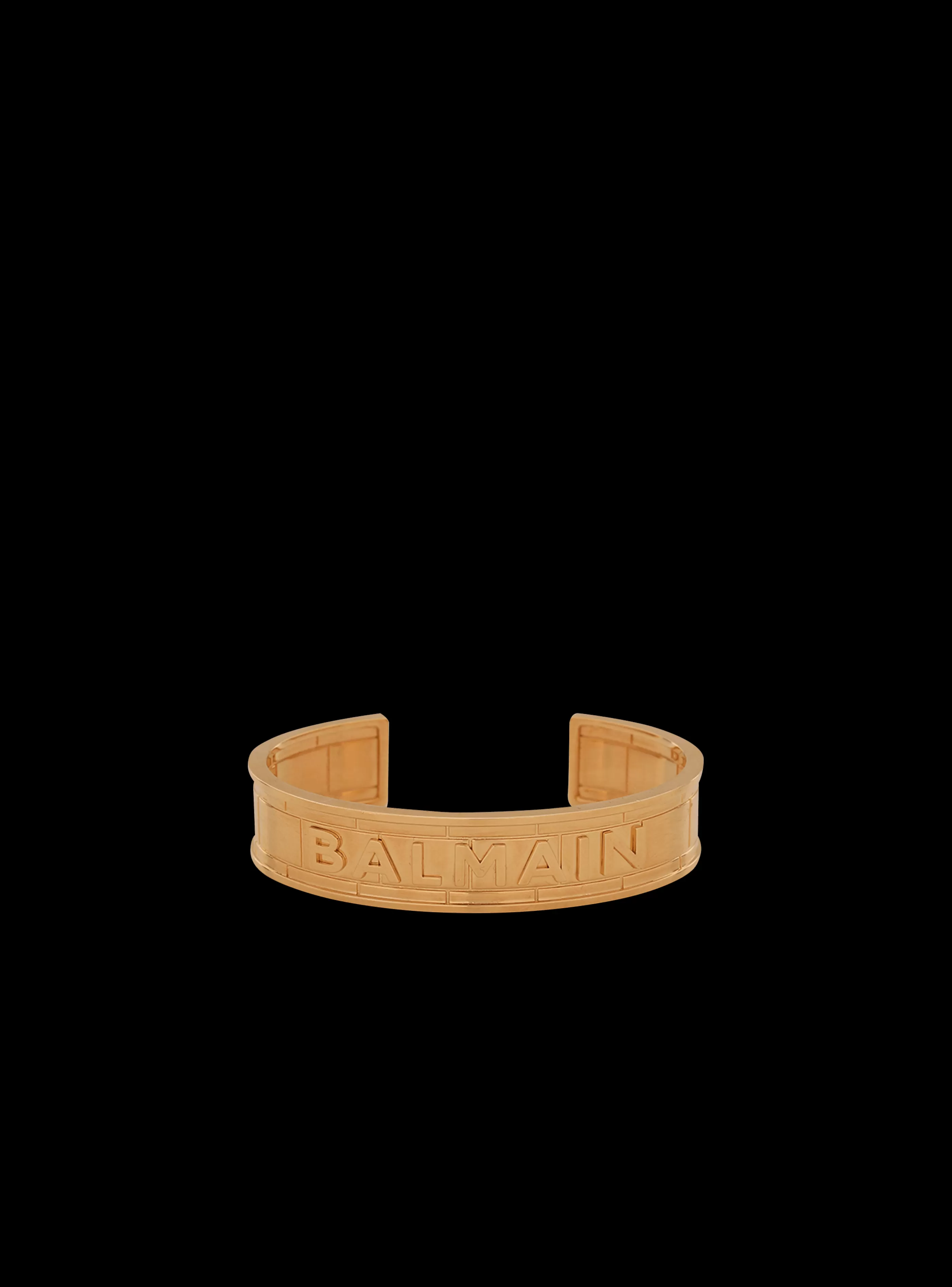 Balmain Gioielli Moda | Gioielli Moda--tone Brass Cuff Bracelet With Logo gold