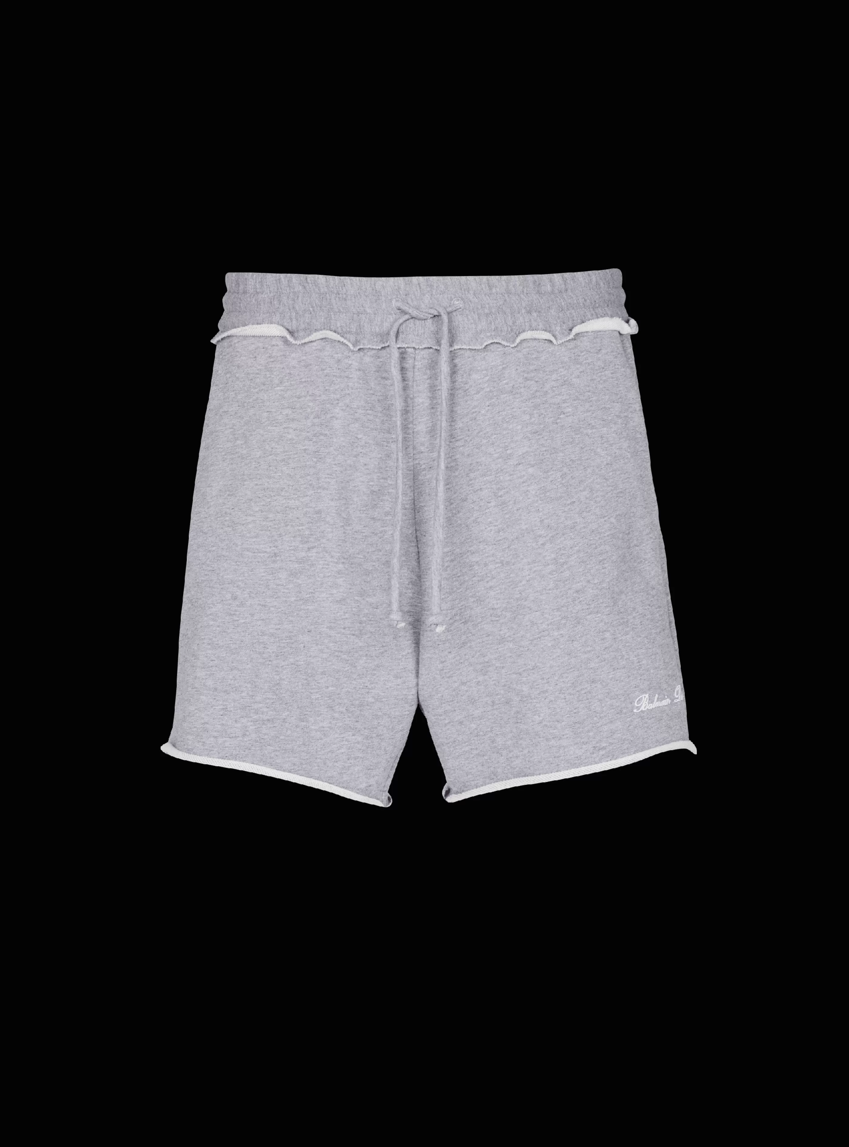 Balmain Abbigliamento Sportivo | Pantaloni E Pantaloncini-Jersey Signature Shorts grey