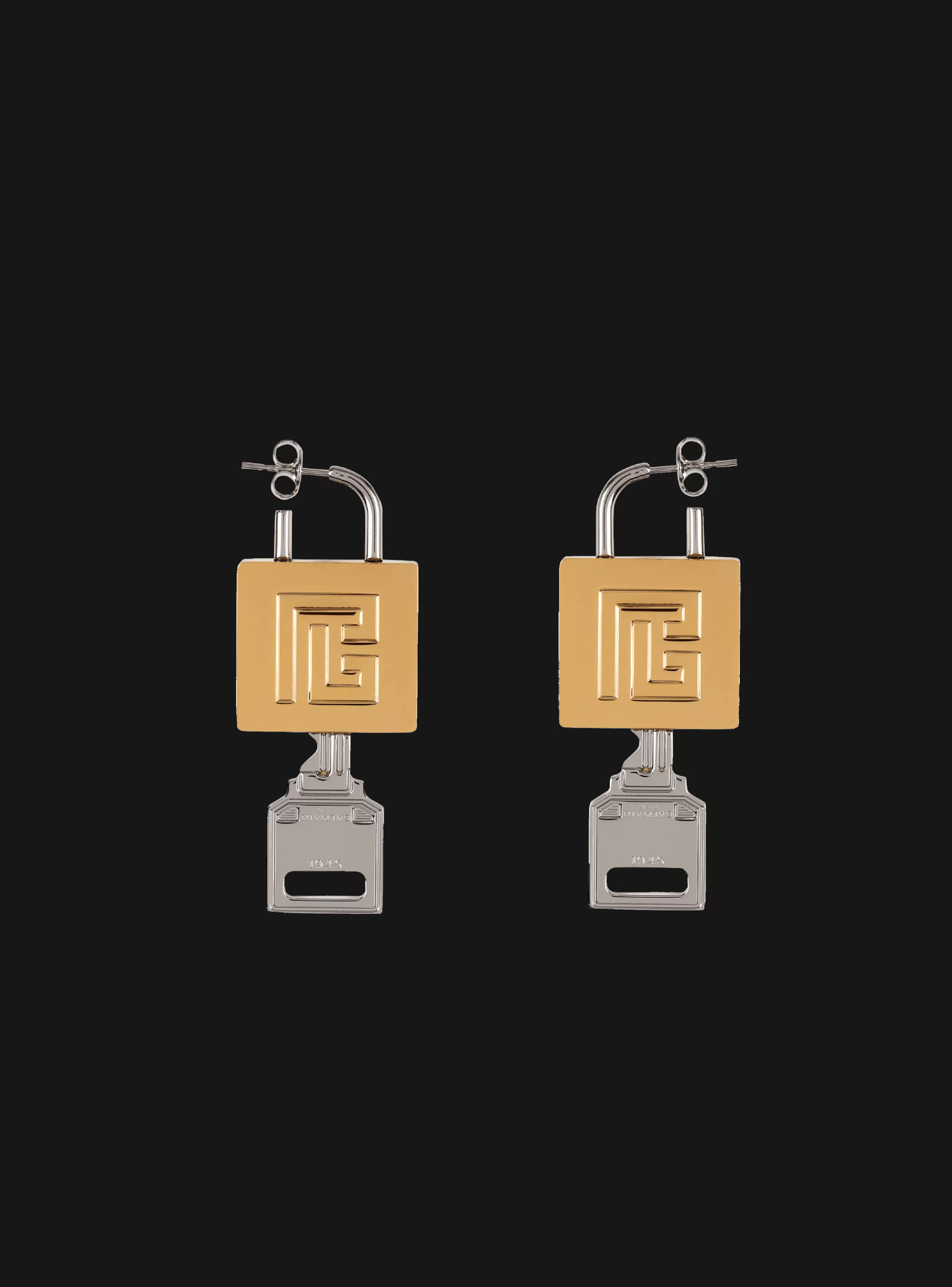 Balmain Gioielli Moda-Key&Lock Earrings gold