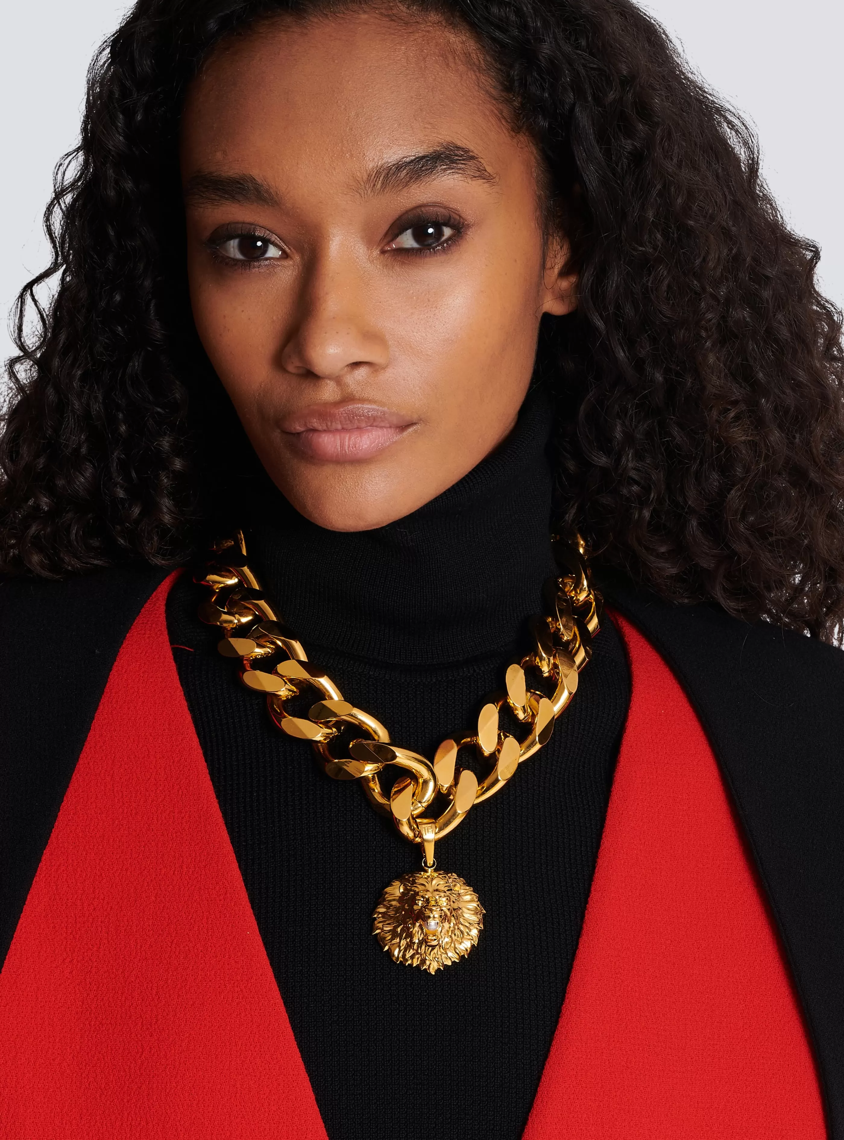 Balmain Gioielli Moda-Lion Necklace gold