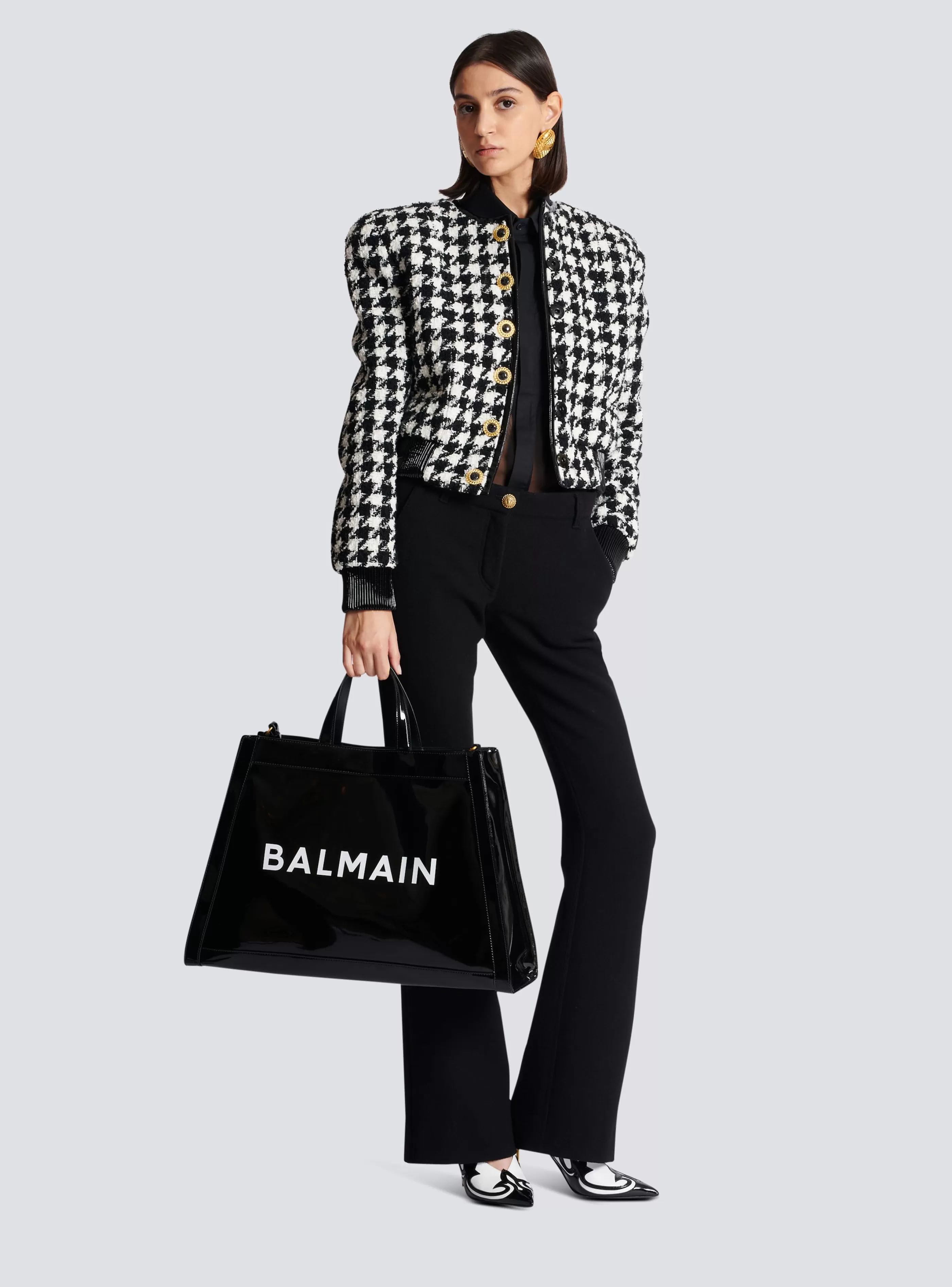 Balmain Shopper | Borse A Spalla-Olivier's Cabas In Vinyl black