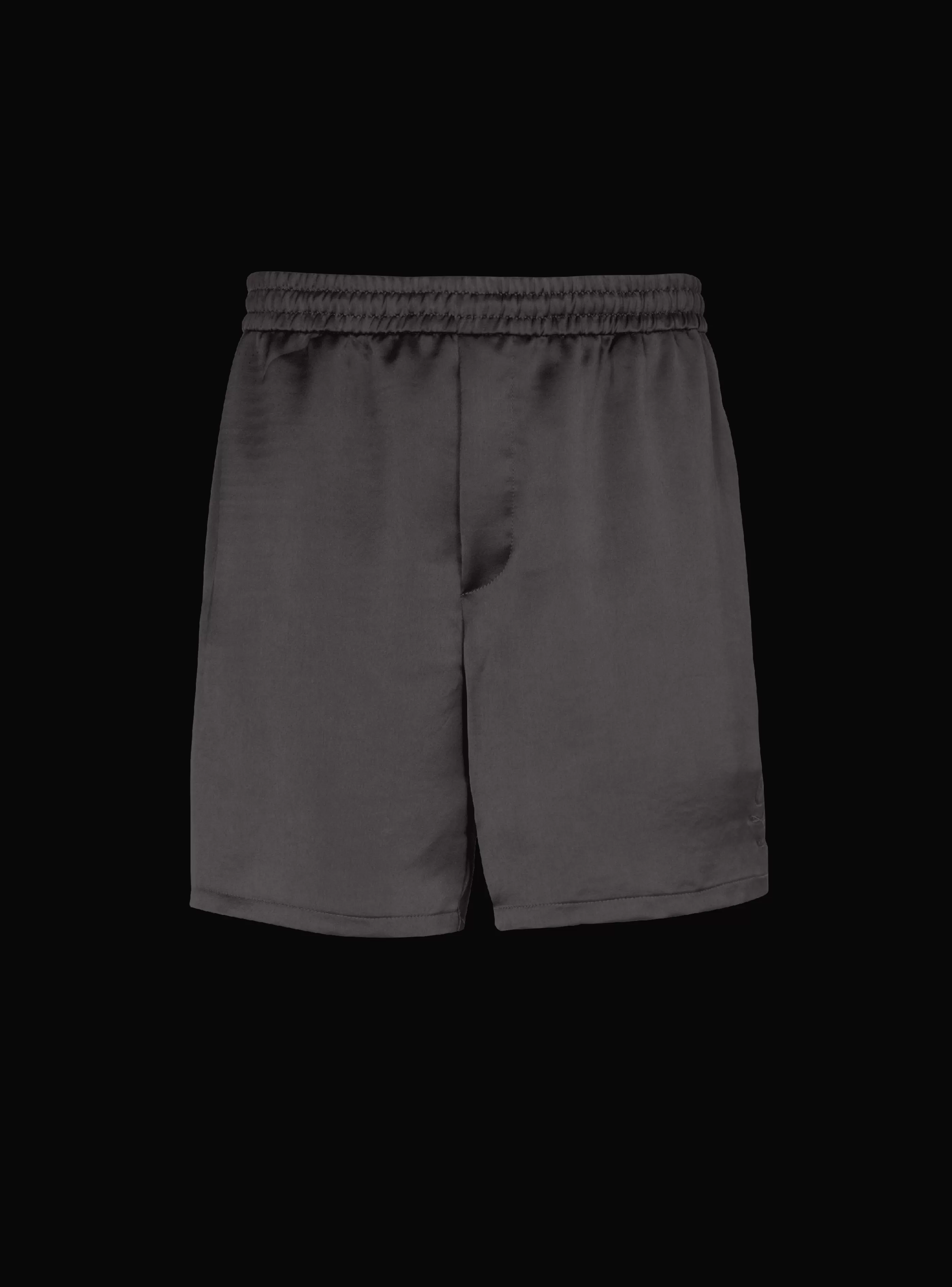 Balmain Abbigliamento Sportivo | Pantaloni E Pantaloncini-PB Signature Satin Shorts black