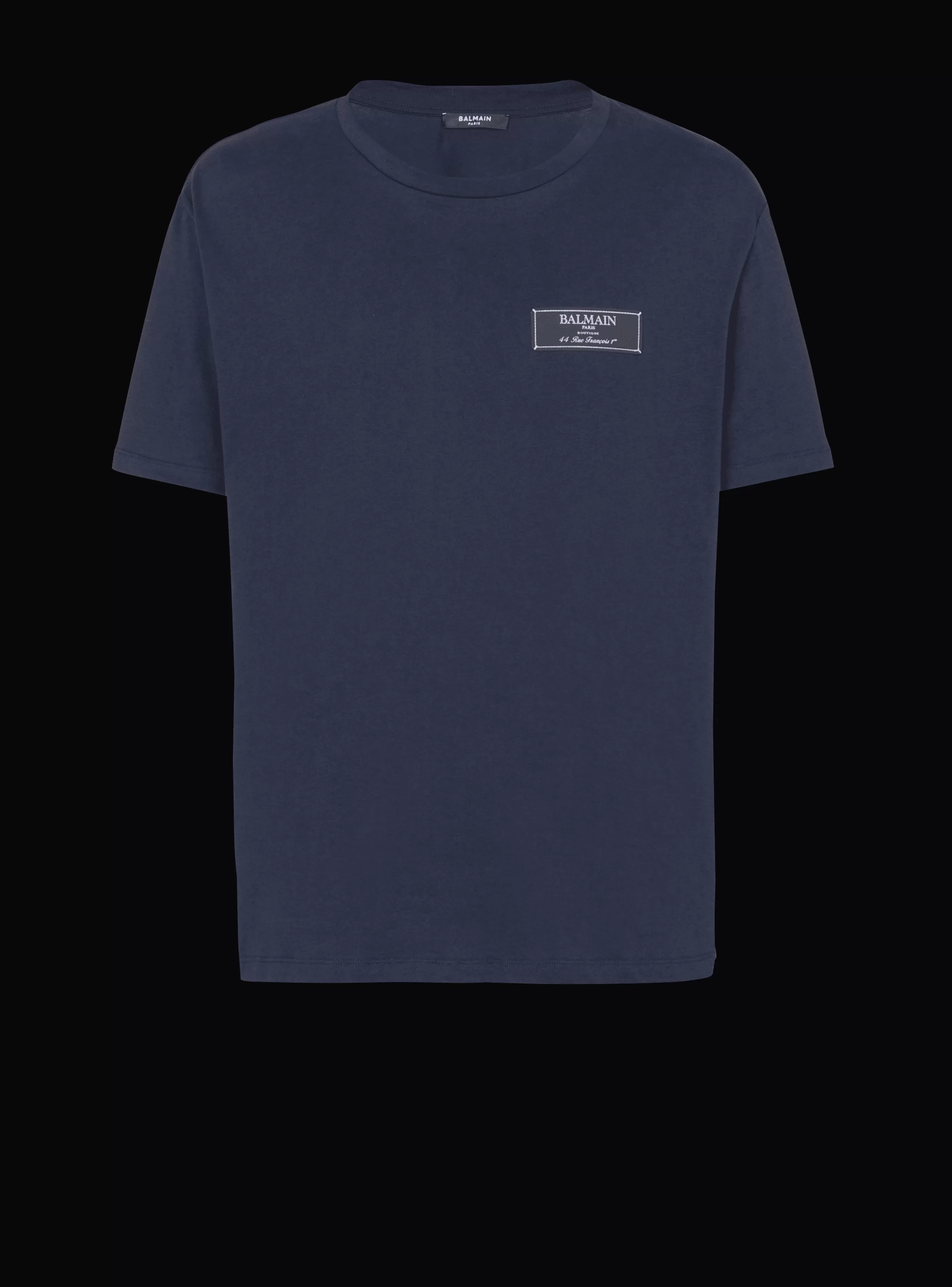 Balmain T-Shirts-Pierre Short-sleeved T-shirt navy