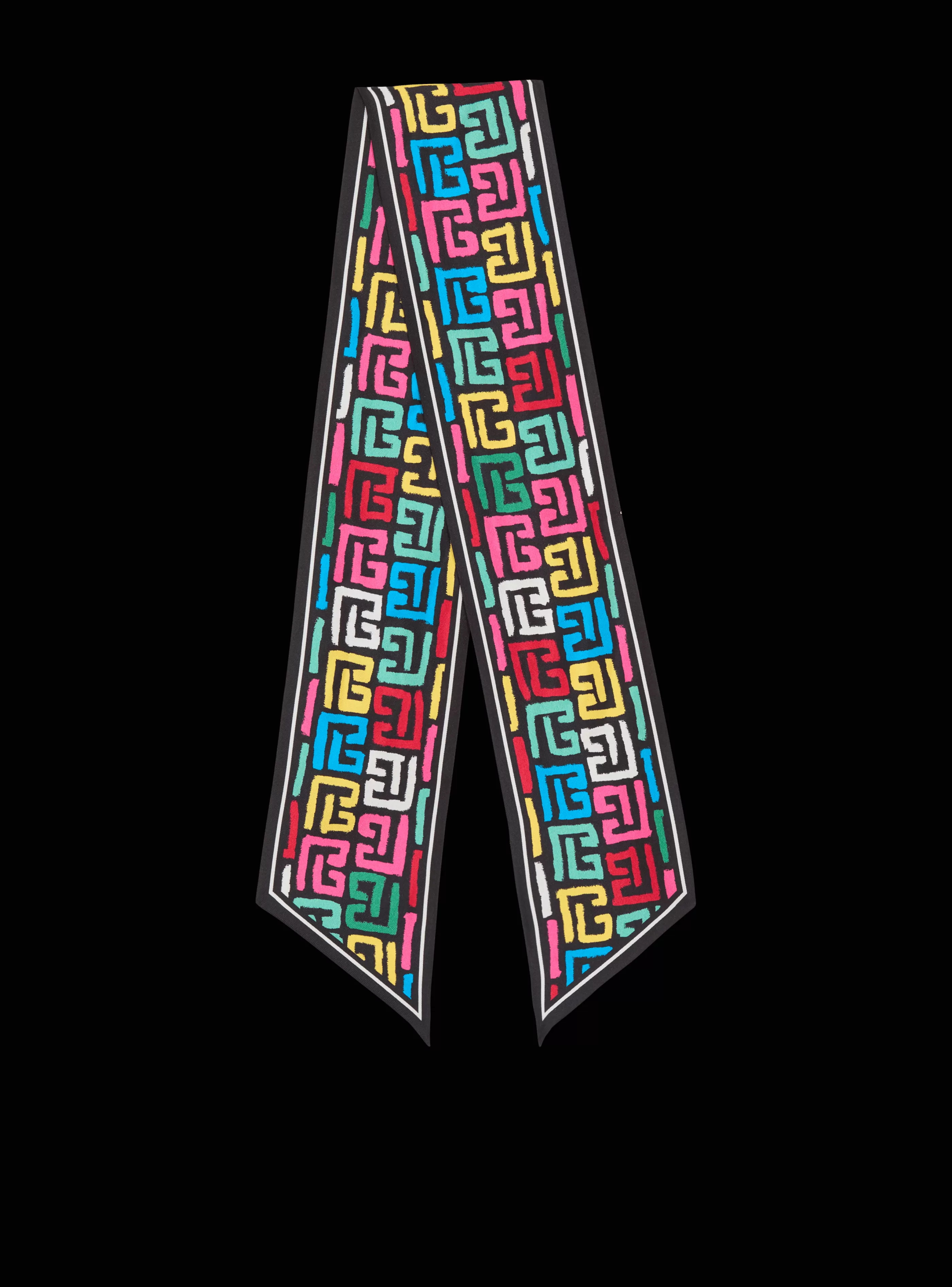 Balmain Sciarpe-Pop Monogram Printed Bandana multicolor