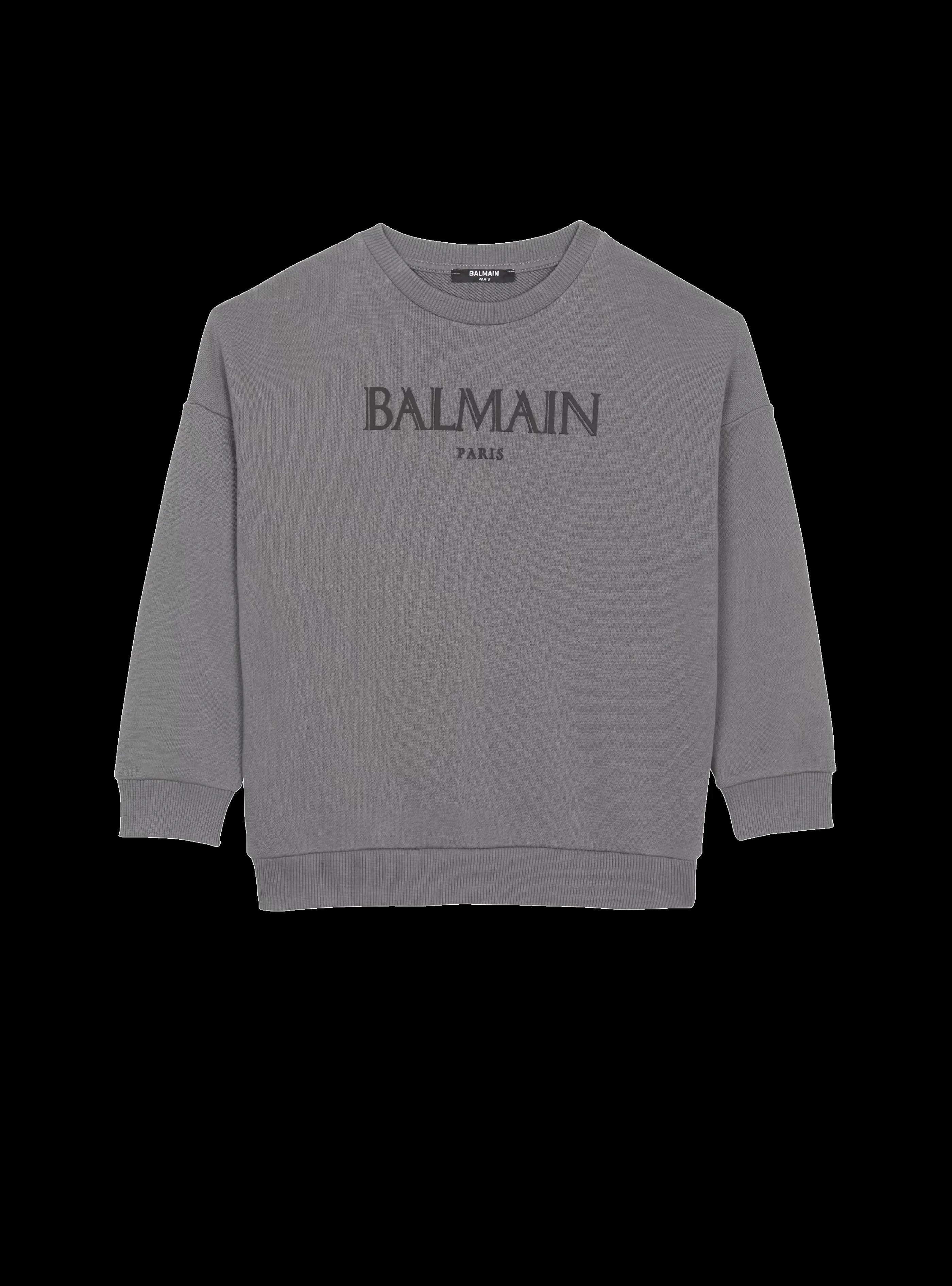 Balmain Bambino (4-10 Anni)-Roman Sweatshirt grey