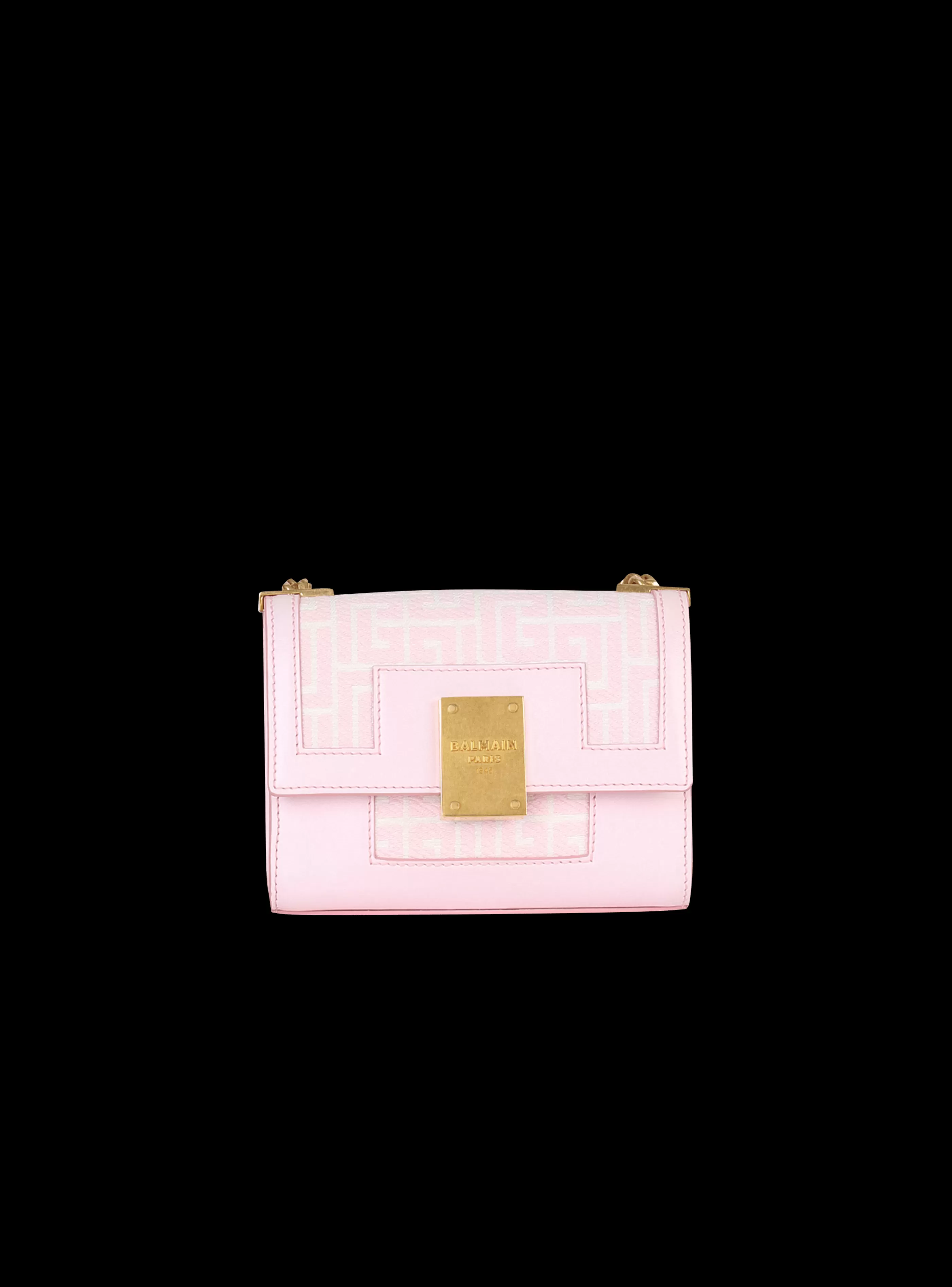 Balmain Borse Mini | Borse A Tracolla-Small-sized Bicolor Jacquard 1945 Bag pink