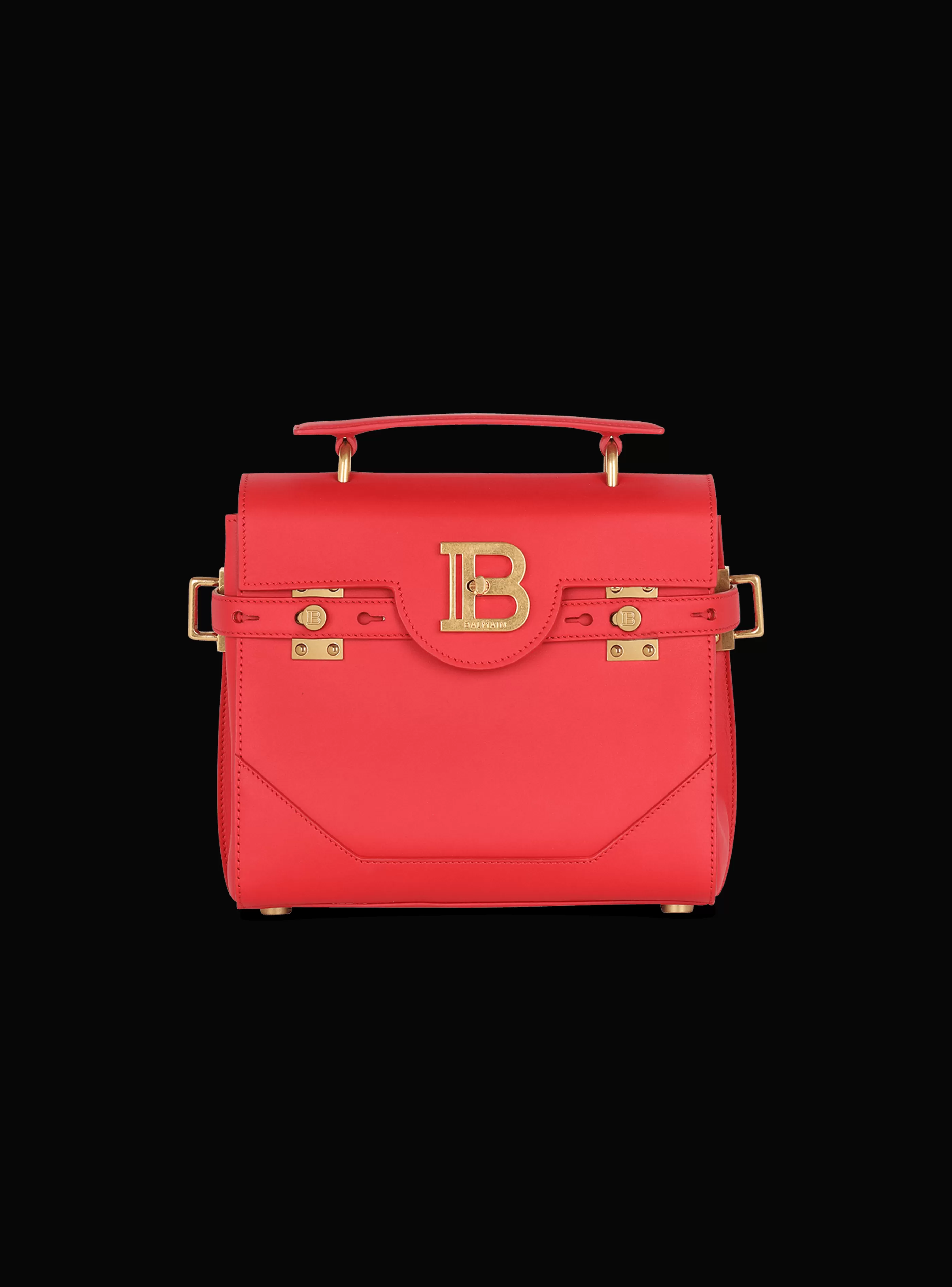 Balmain Borse A Spalla | Borse A Tracolla-Smooth Leather B-Buzz 23 Bag red