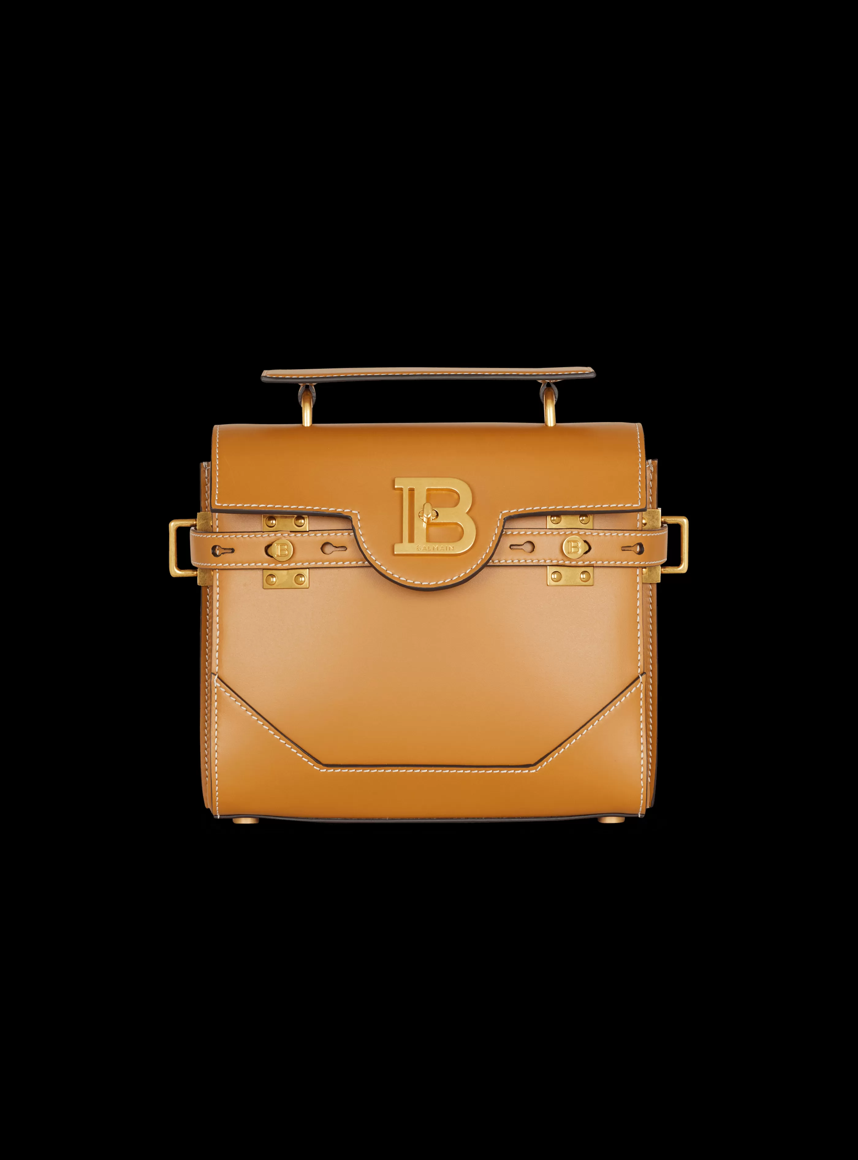 Balmain Borse A Spalla | Borse A Tracolla-Smooth Leather B-Buzz 23 Bag brown