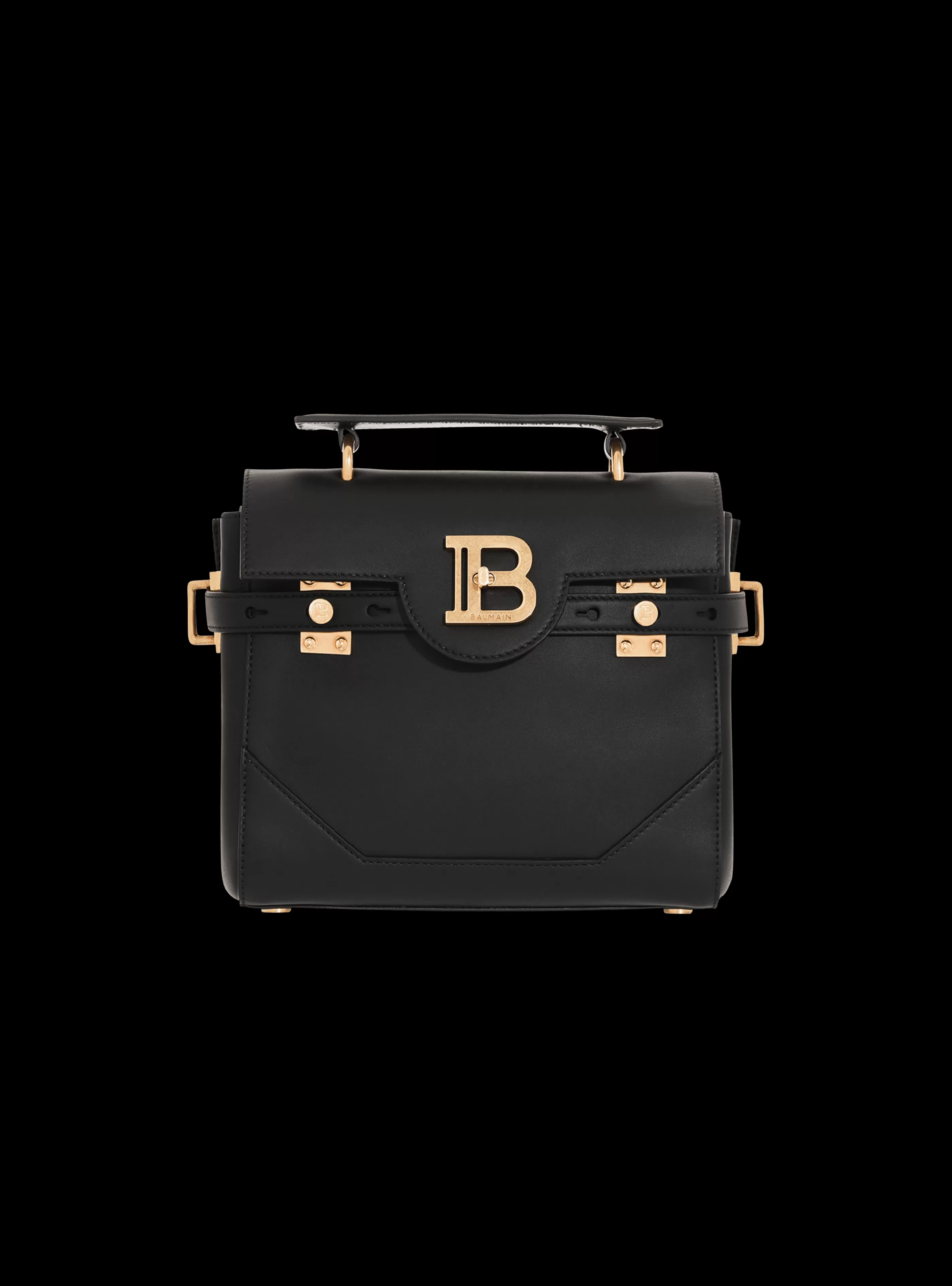 Balmain Borse A Spalla | Borse A Tracolla-Smooth Leather B-Buzz 23 Bag black