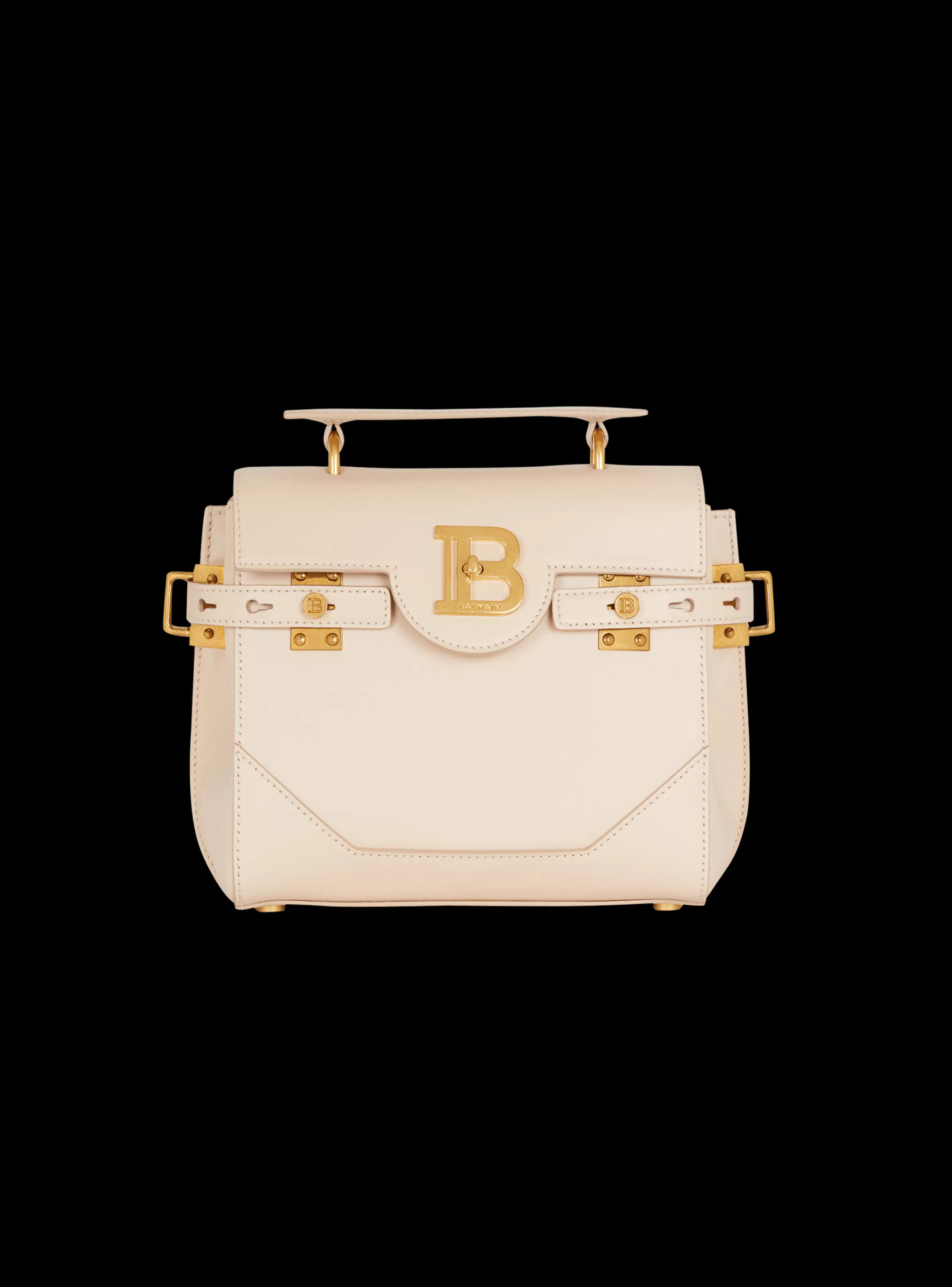 Balmain Borse A Spalla | Borse A Tracolla-Smooth Leather B-Buzz 23 Bag beige