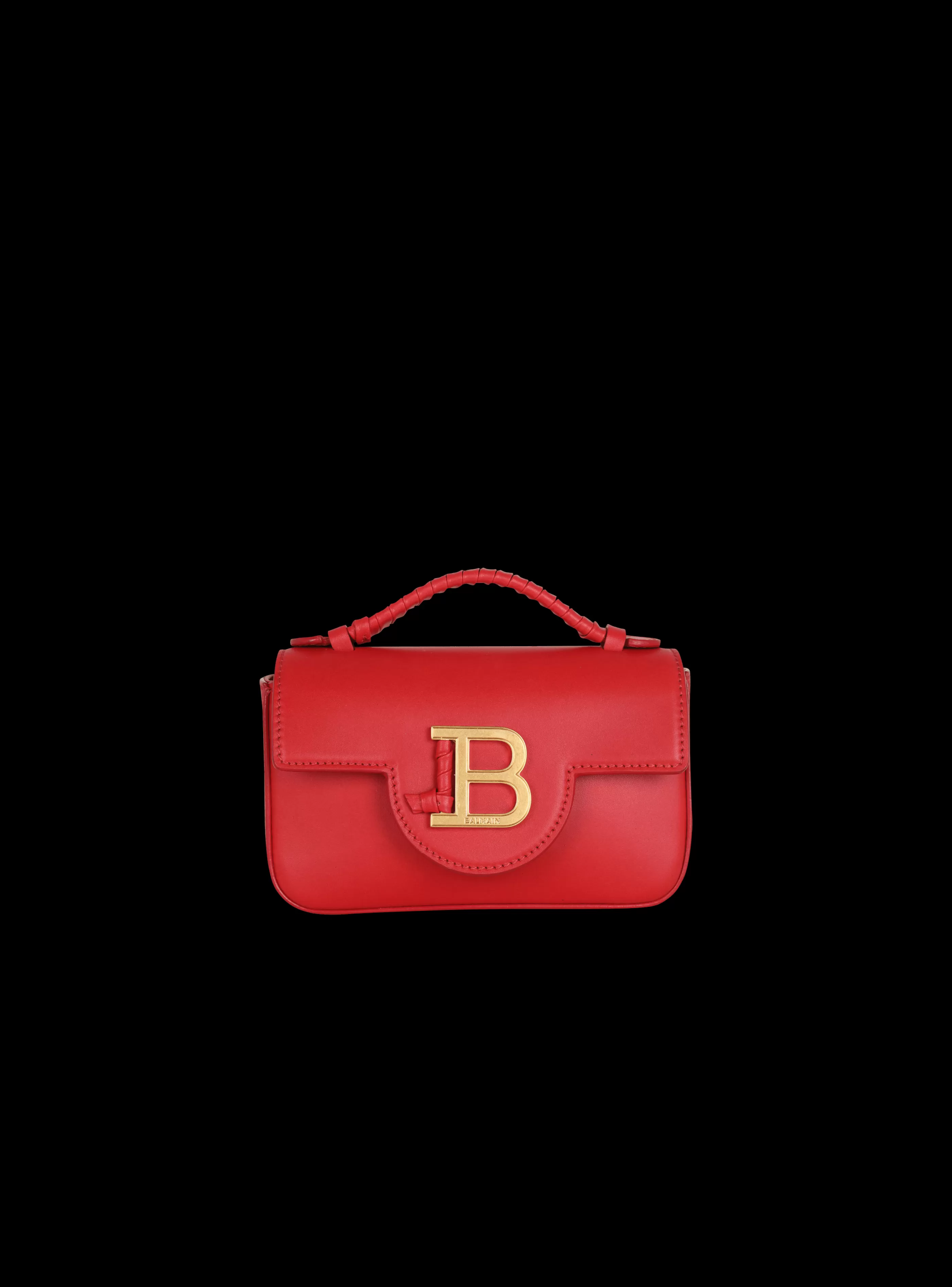 Balmain Borse Mini | Borse A Spalla-Smooth Leather B-Buzz Mini Bag red