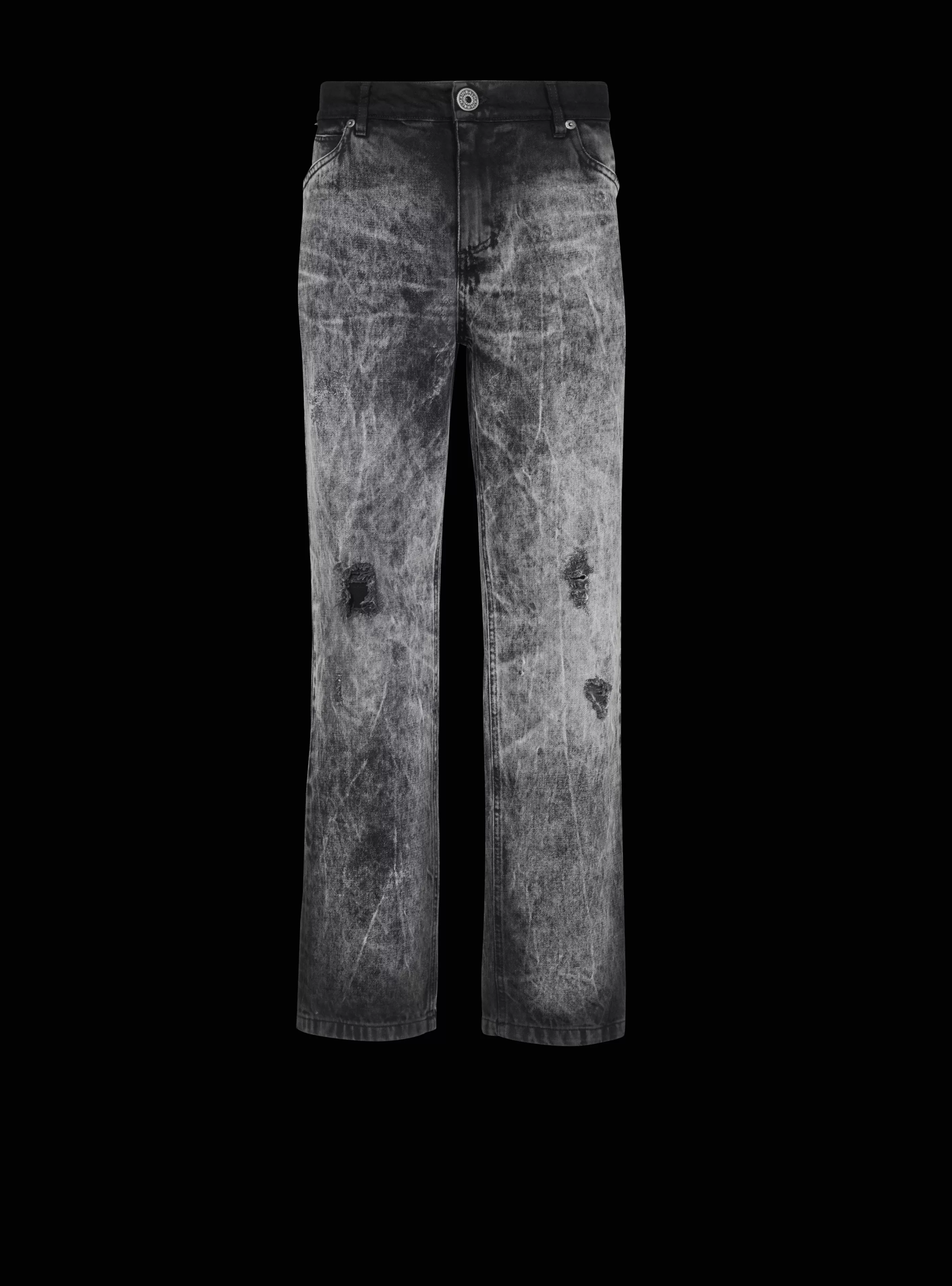 Balmain Denim-Stonewash Denim Jeans grey