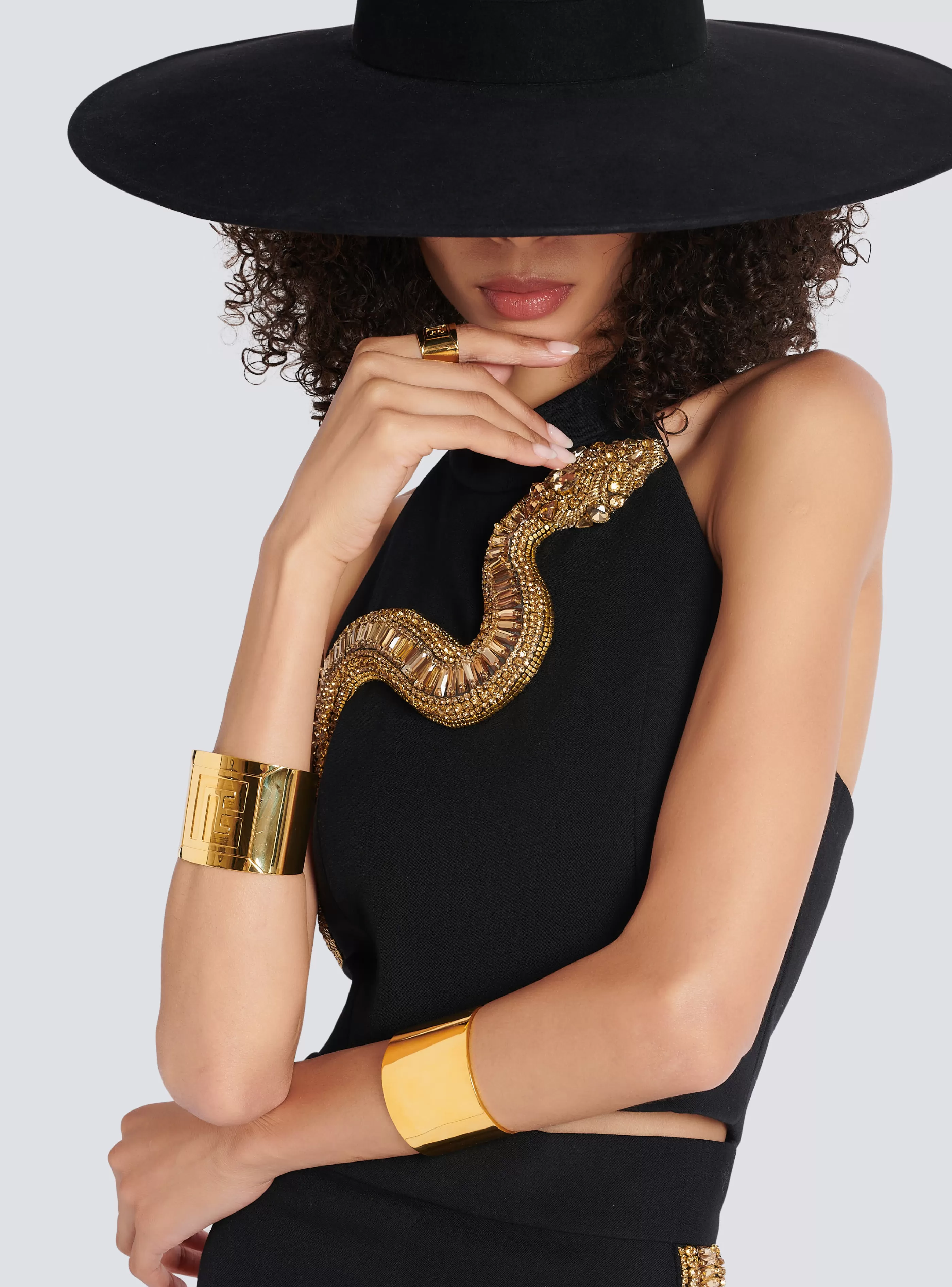 Balmain Gioielli Moda | Gioielli Moda-Tubular Bracelet In Brass gold