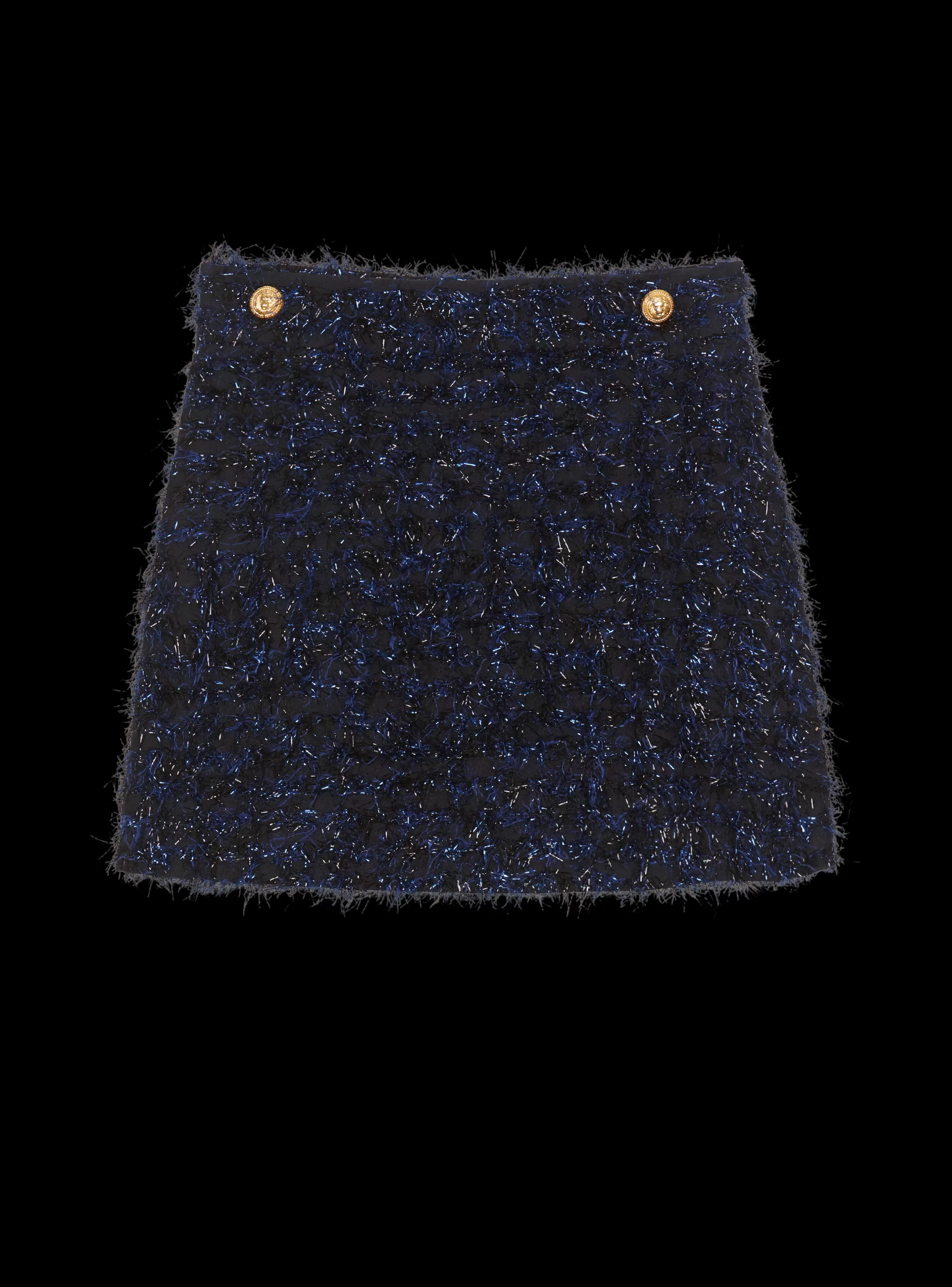 Balmain Bambina (4-10 Anni)-Tweed Skirt navy