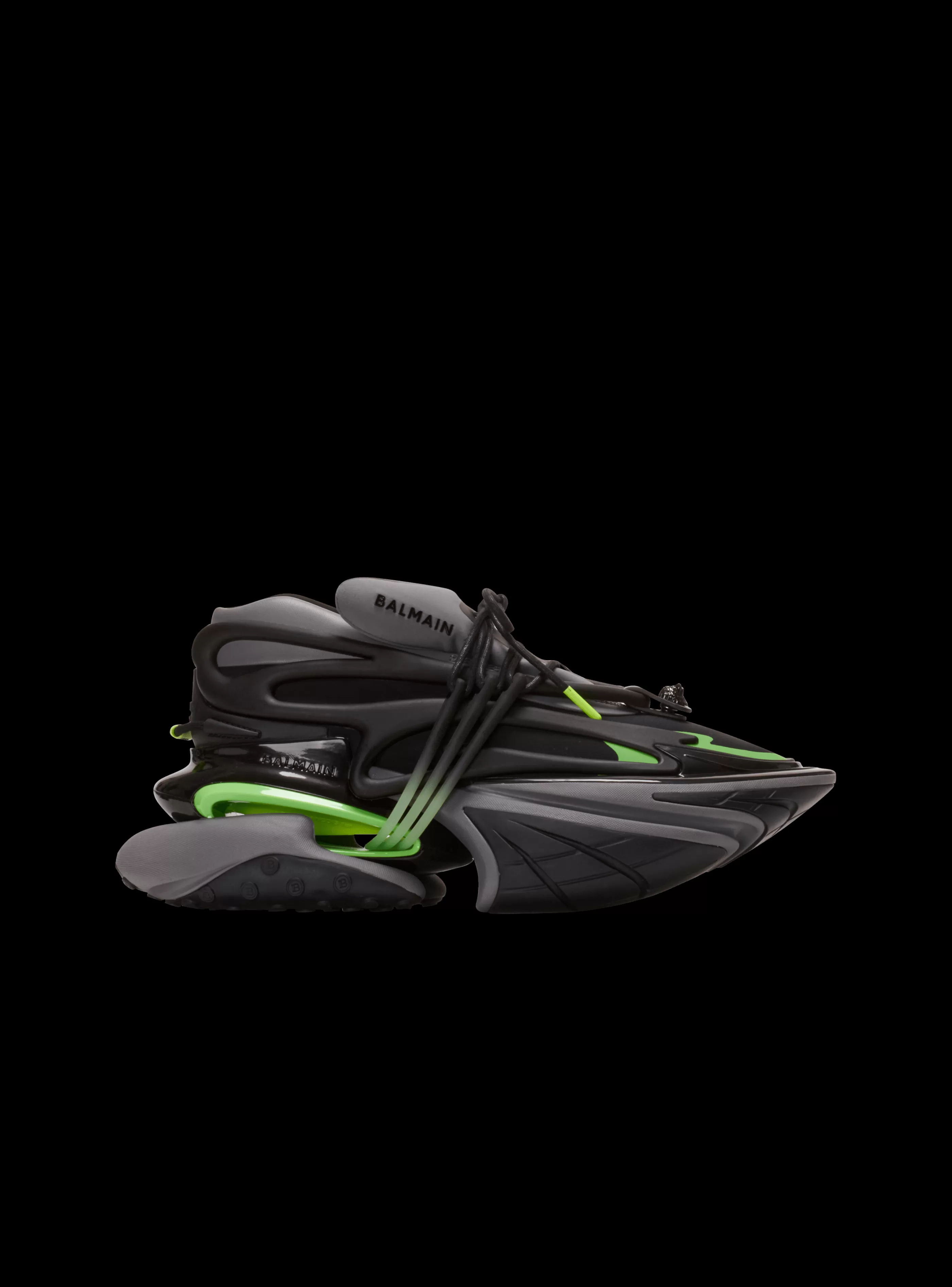 Balmain Unicorn-Unicorn Low Trainers In Neoprene And Calfskin black