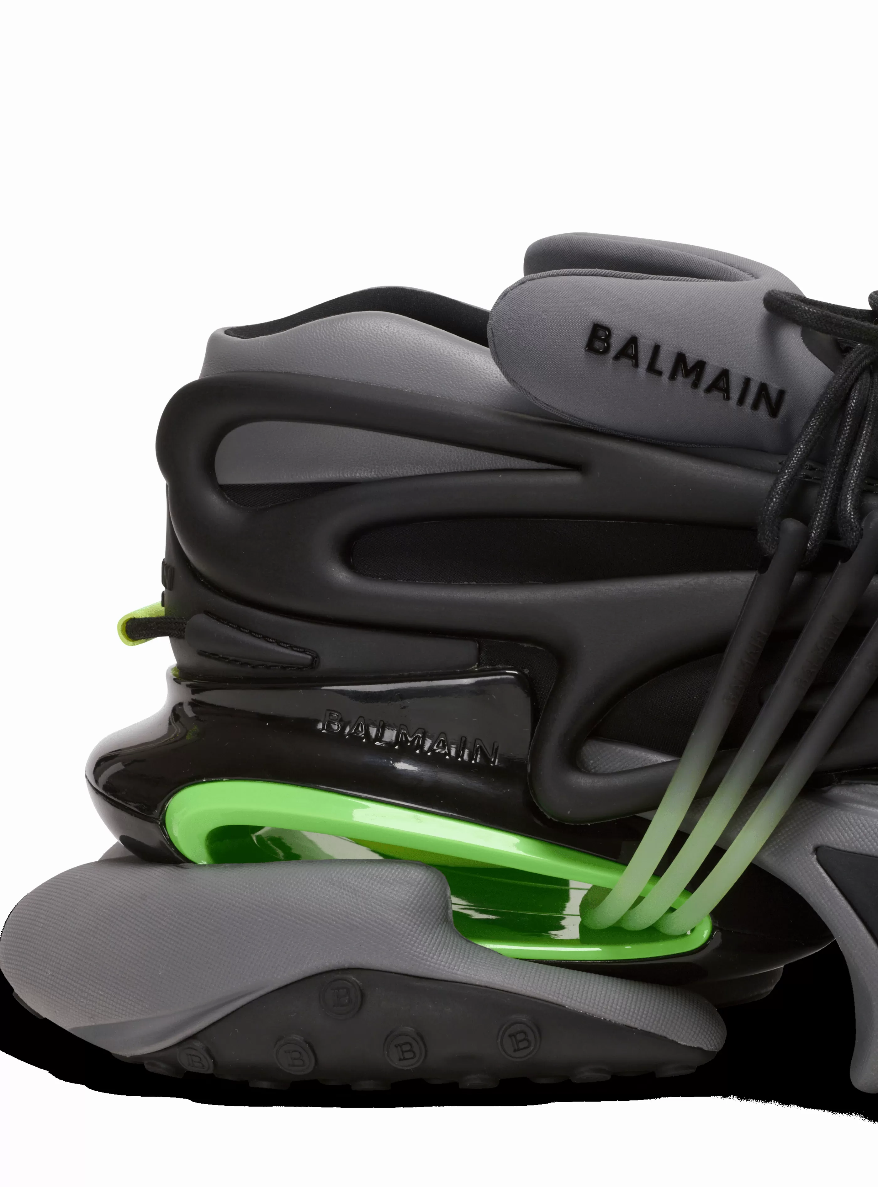 Balmain Unicorn-Unicorn Low Trainers In Neoprene And Calfskin black