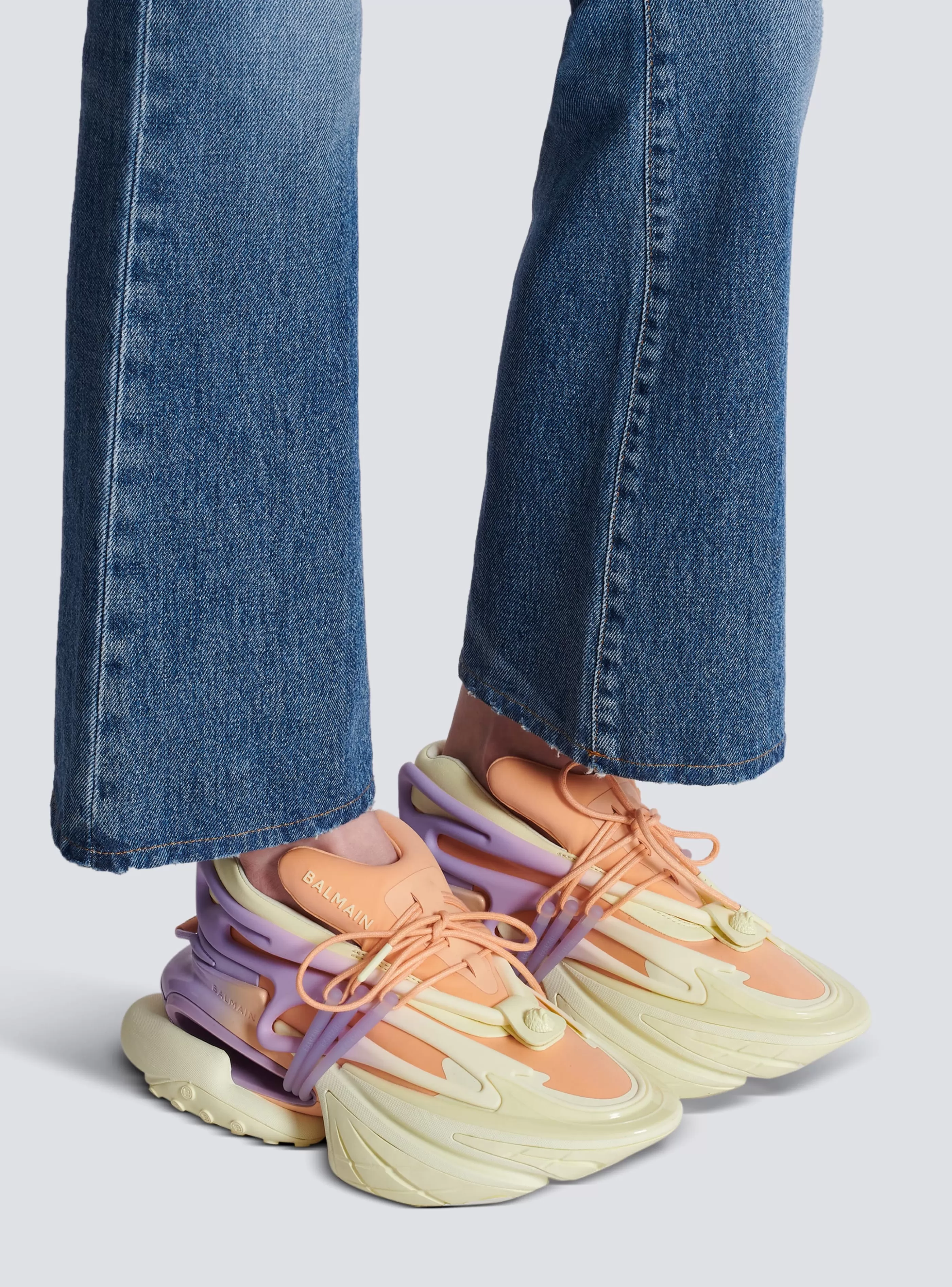 Balmain Donna | Sneakers-Unicorn Low-top Trainers In Neoprene And Calfskin multicolor