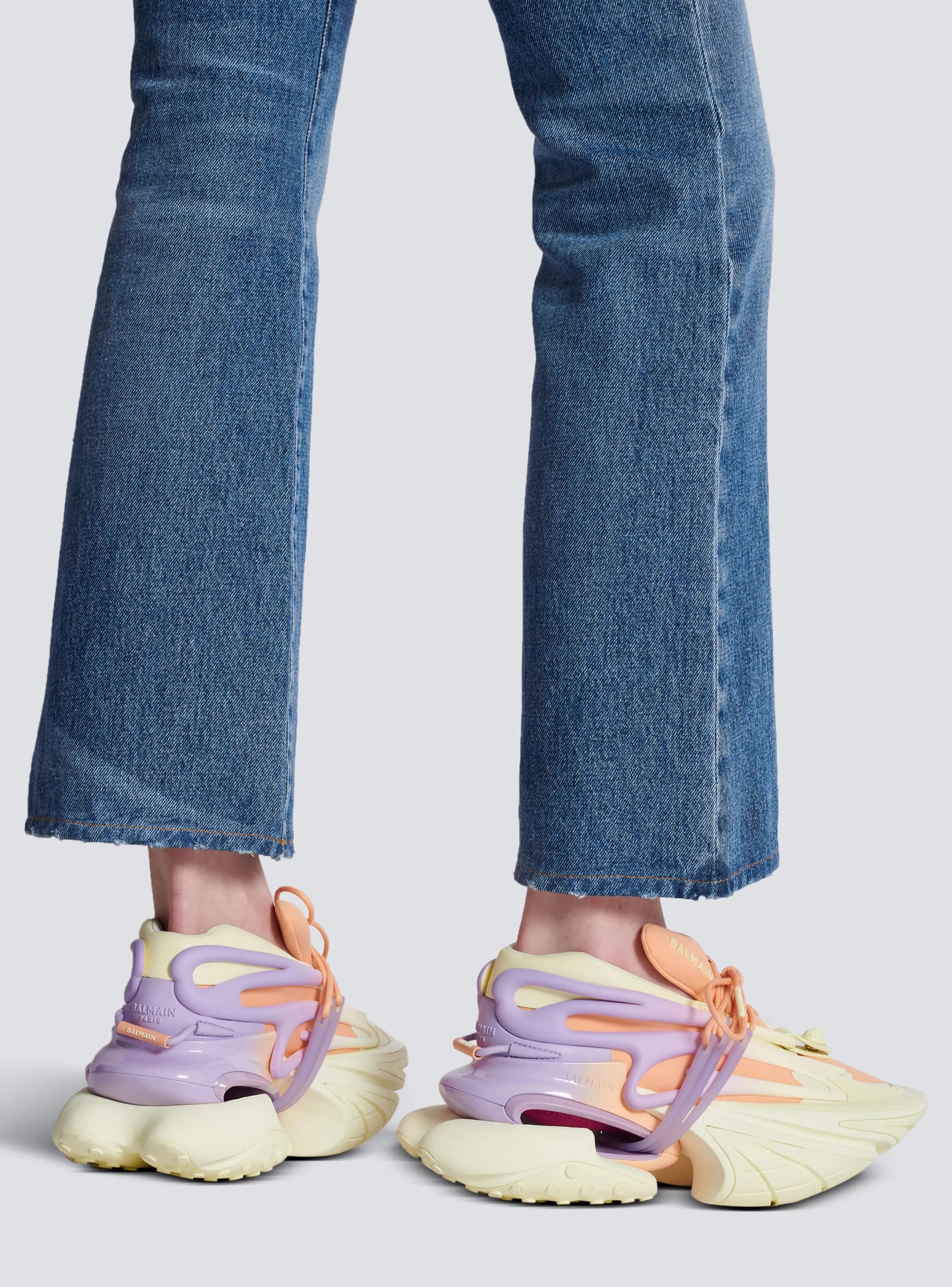 Balmain Donna | Sneakers-Unicorn Low-top Trainers In Neoprene And Calfskin multicolor