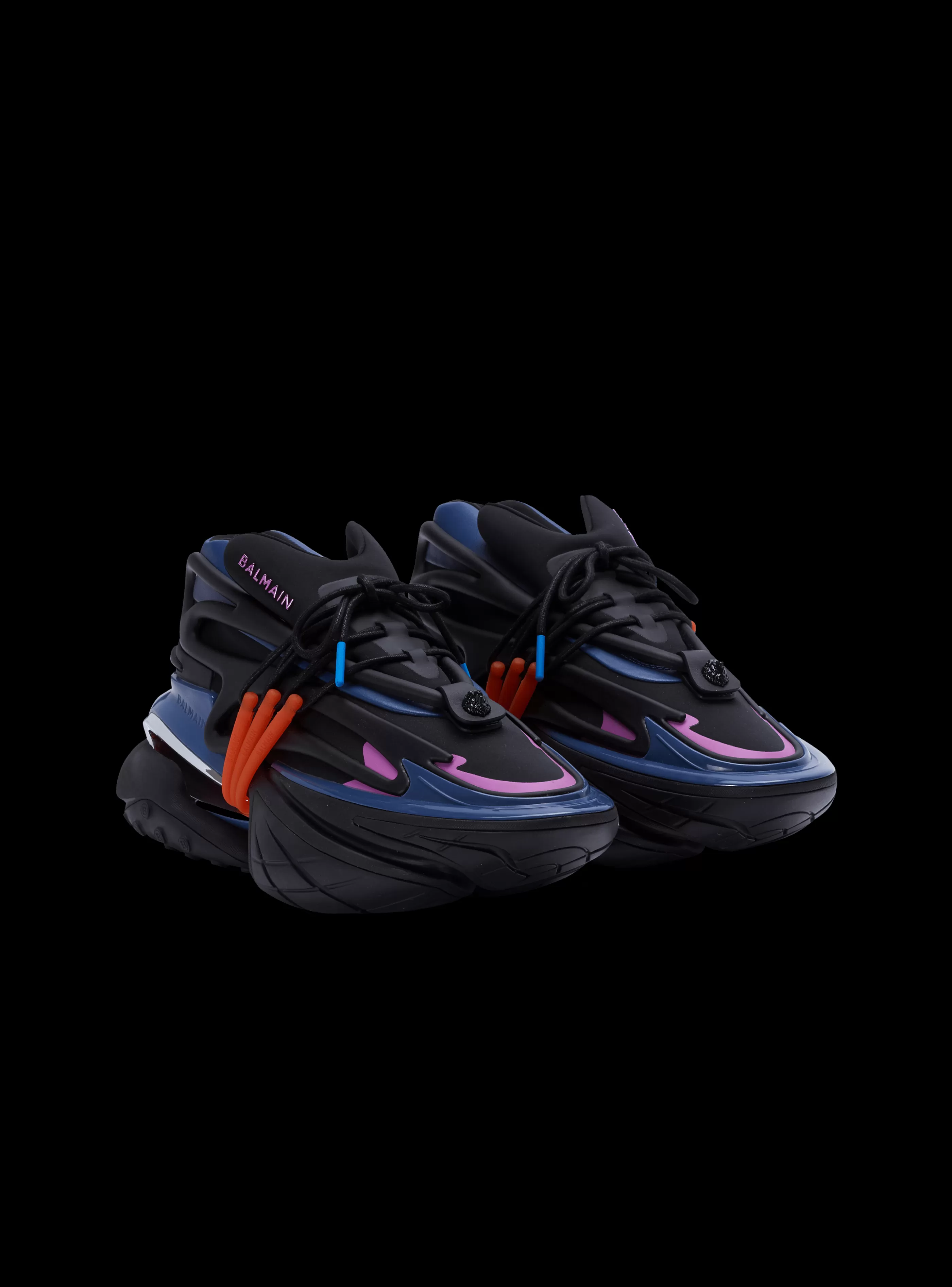 Balmain Uomo | Sneakers-Unicorn Low-top Trainers In Neoprene And Calfskin multicolor