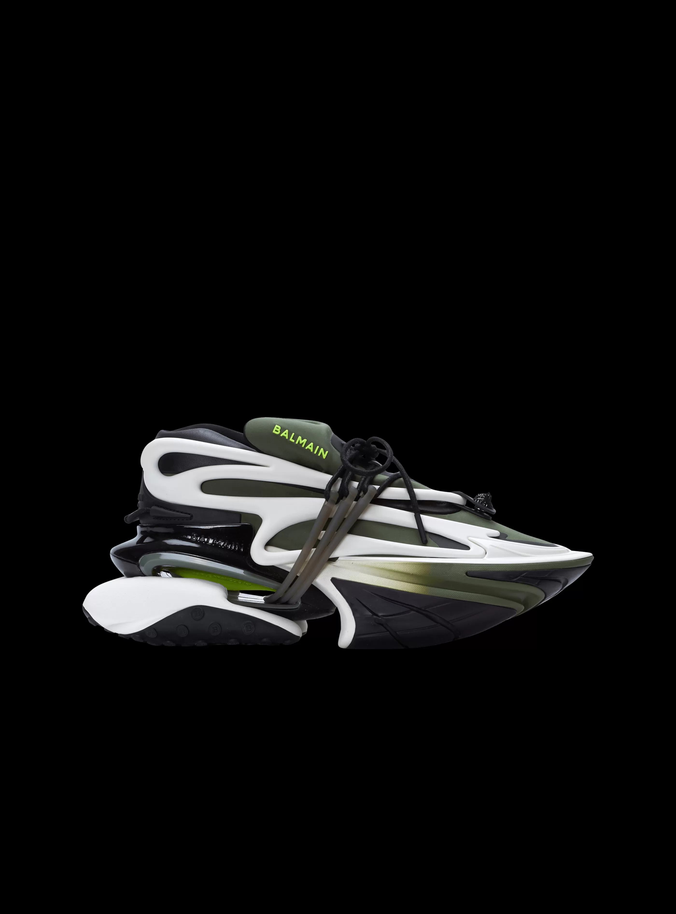 Balmain Uomo | Sneakers-Unicorn Low-top Trainers In Neoprene And Calfskin khaki