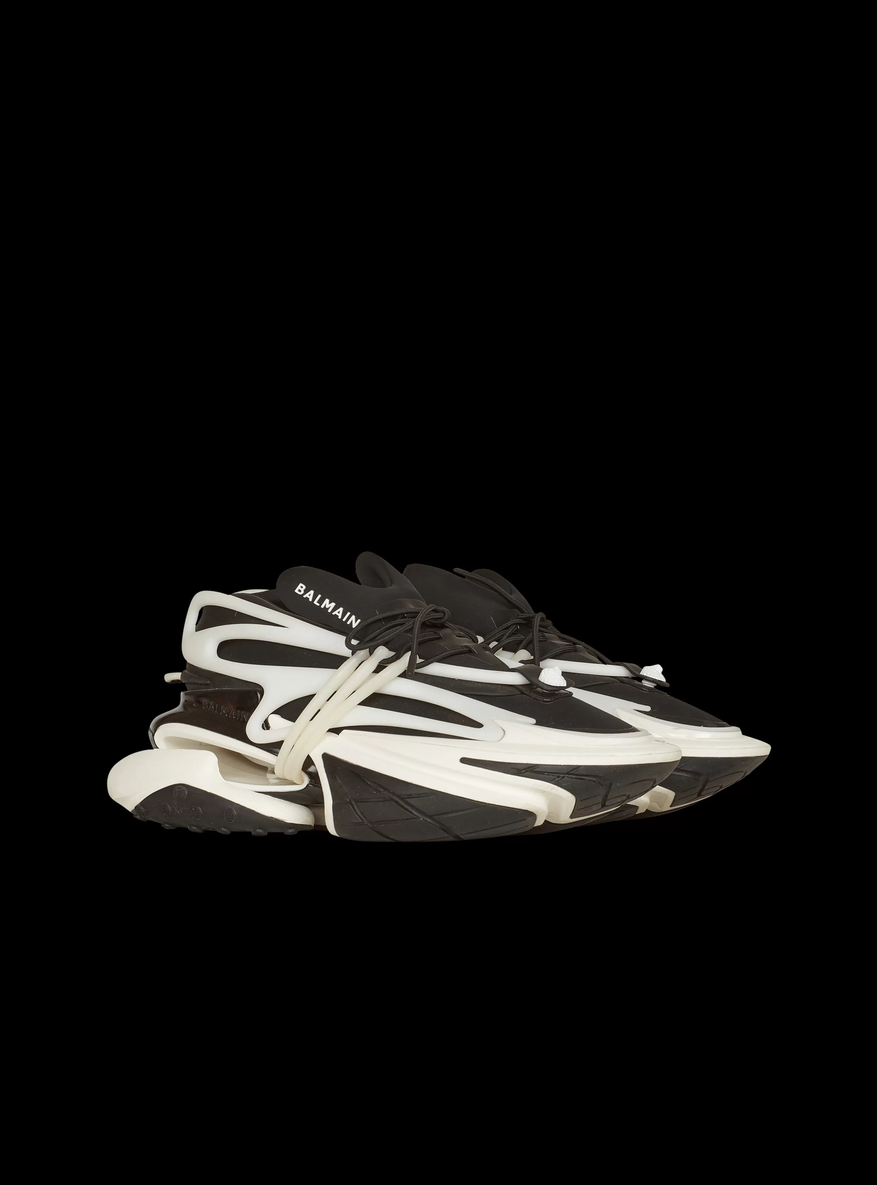 Balmain Uomo | Sneakers-Unicorn Low-top Trainers In Neoprene And Leather black