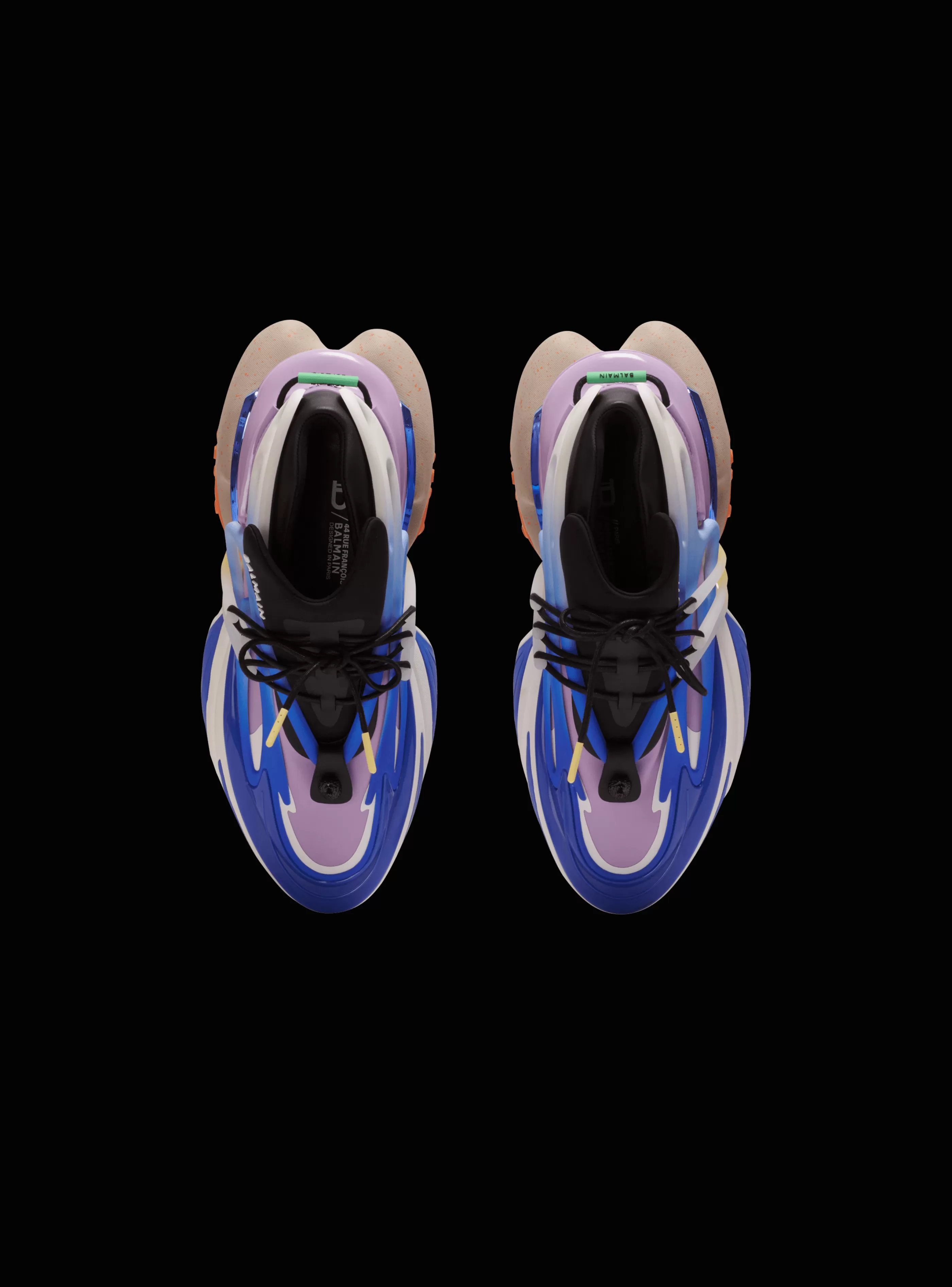 Balmain Unicorn-Unicorn Low-top Trainers In Neoprene And Leather multicolor