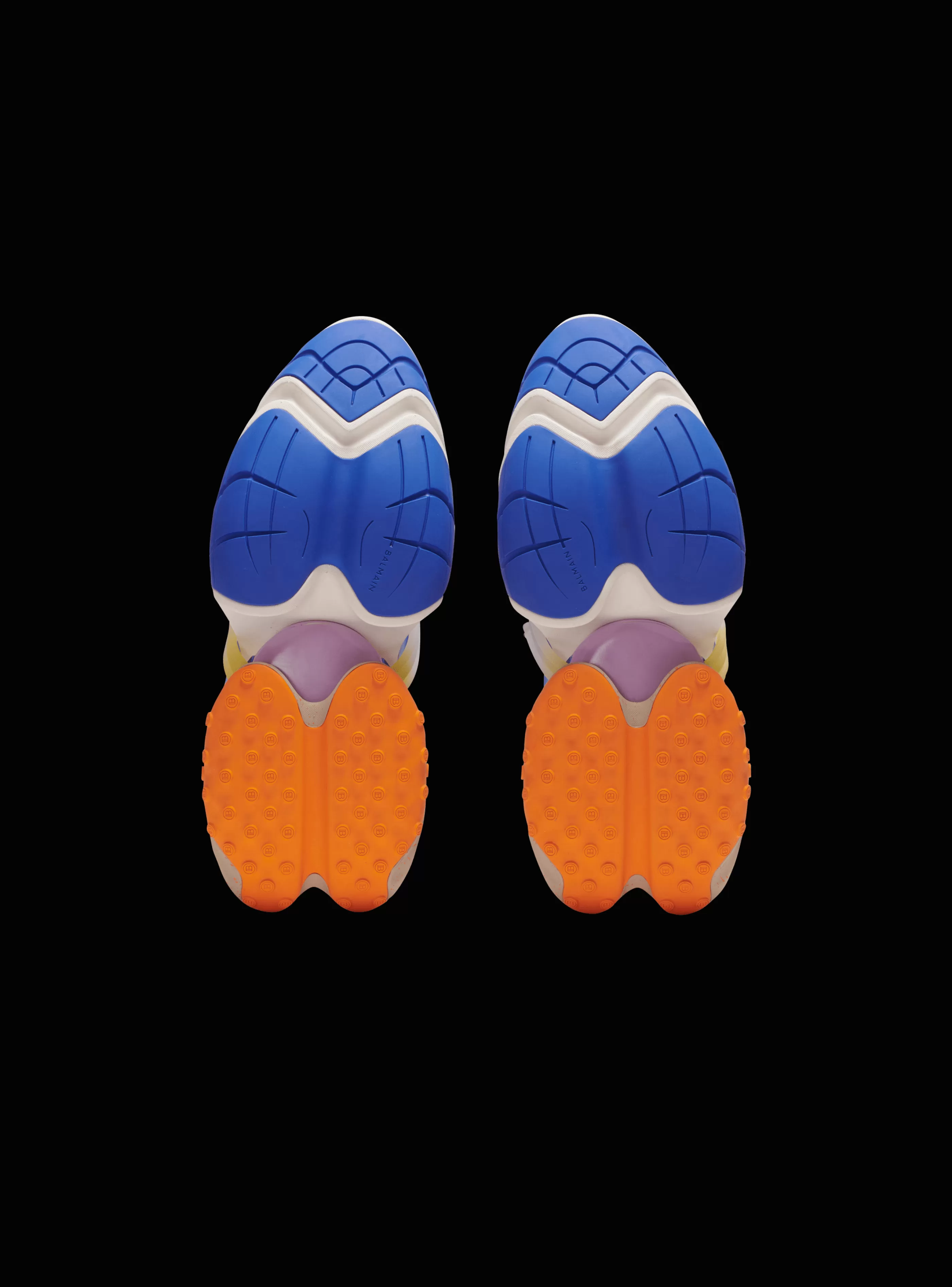 Balmain Unicorn-Unicorn Low-top Trainers In Neoprene And Leather multicolor