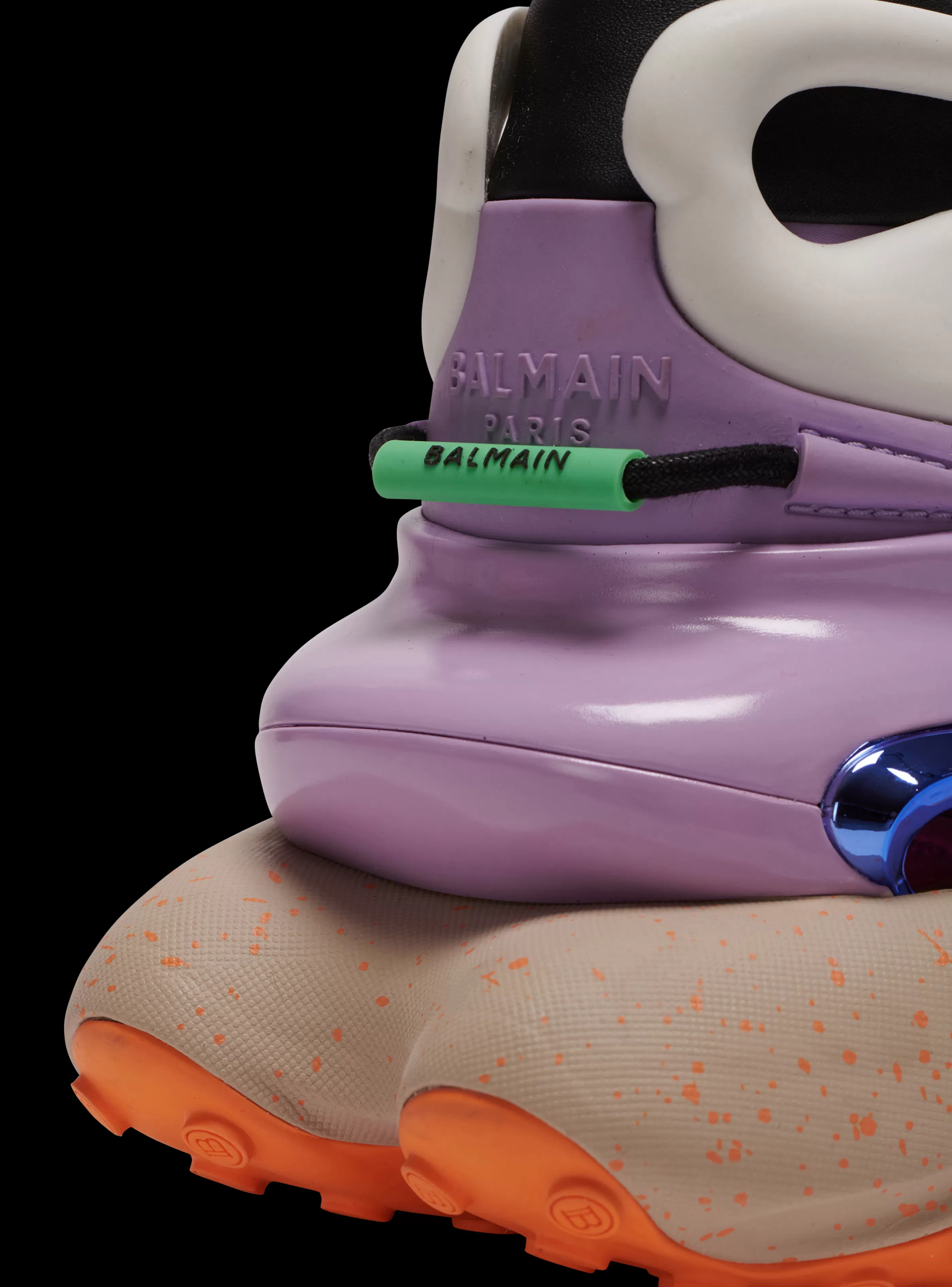 Balmain Unicorn-Unicorn Low-top Trainers In Neoprene And Leather multicolor
