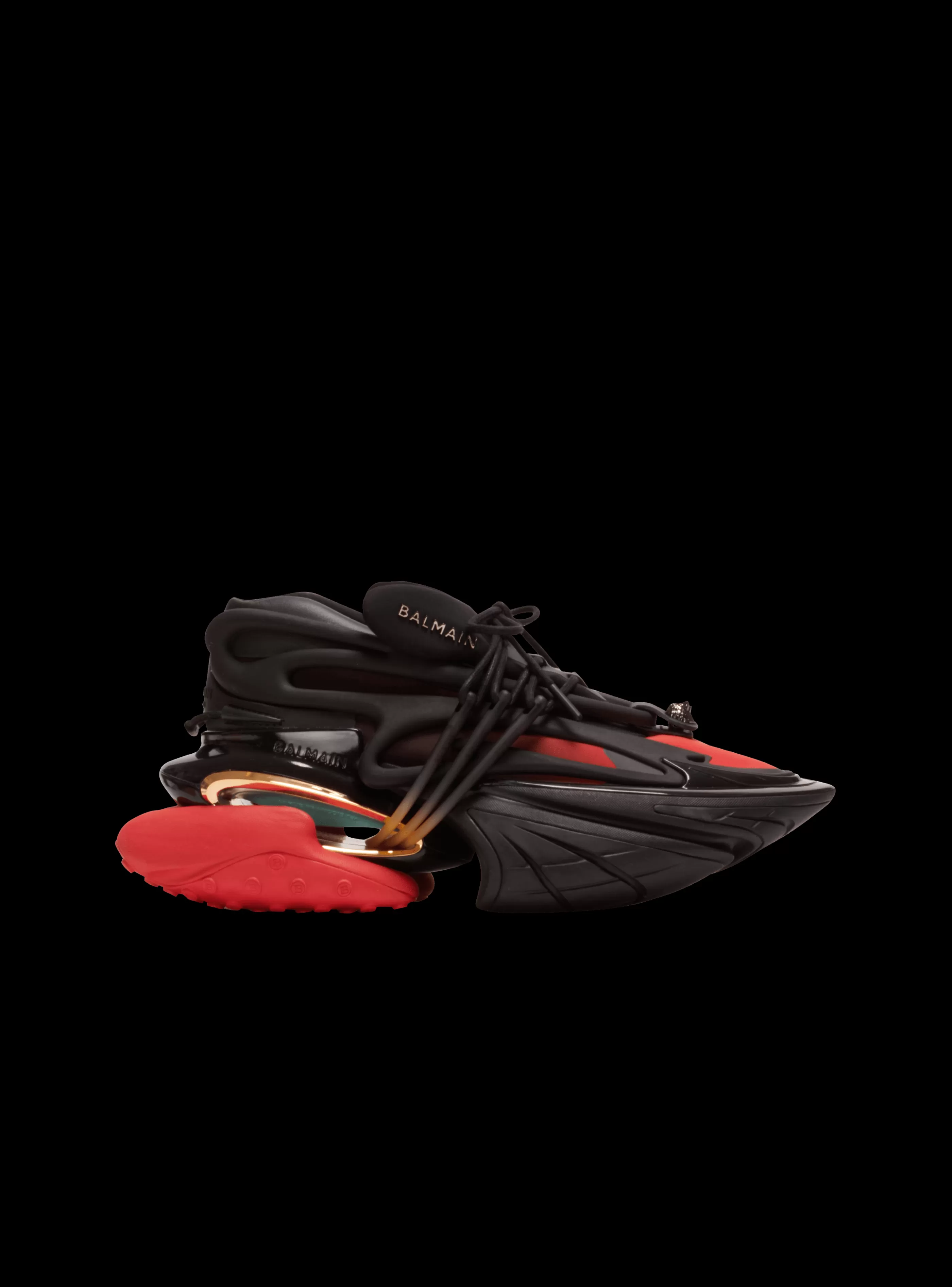 Balmain Unicorn-Unicorn Low-top Trainers In Neoprene And Leather black