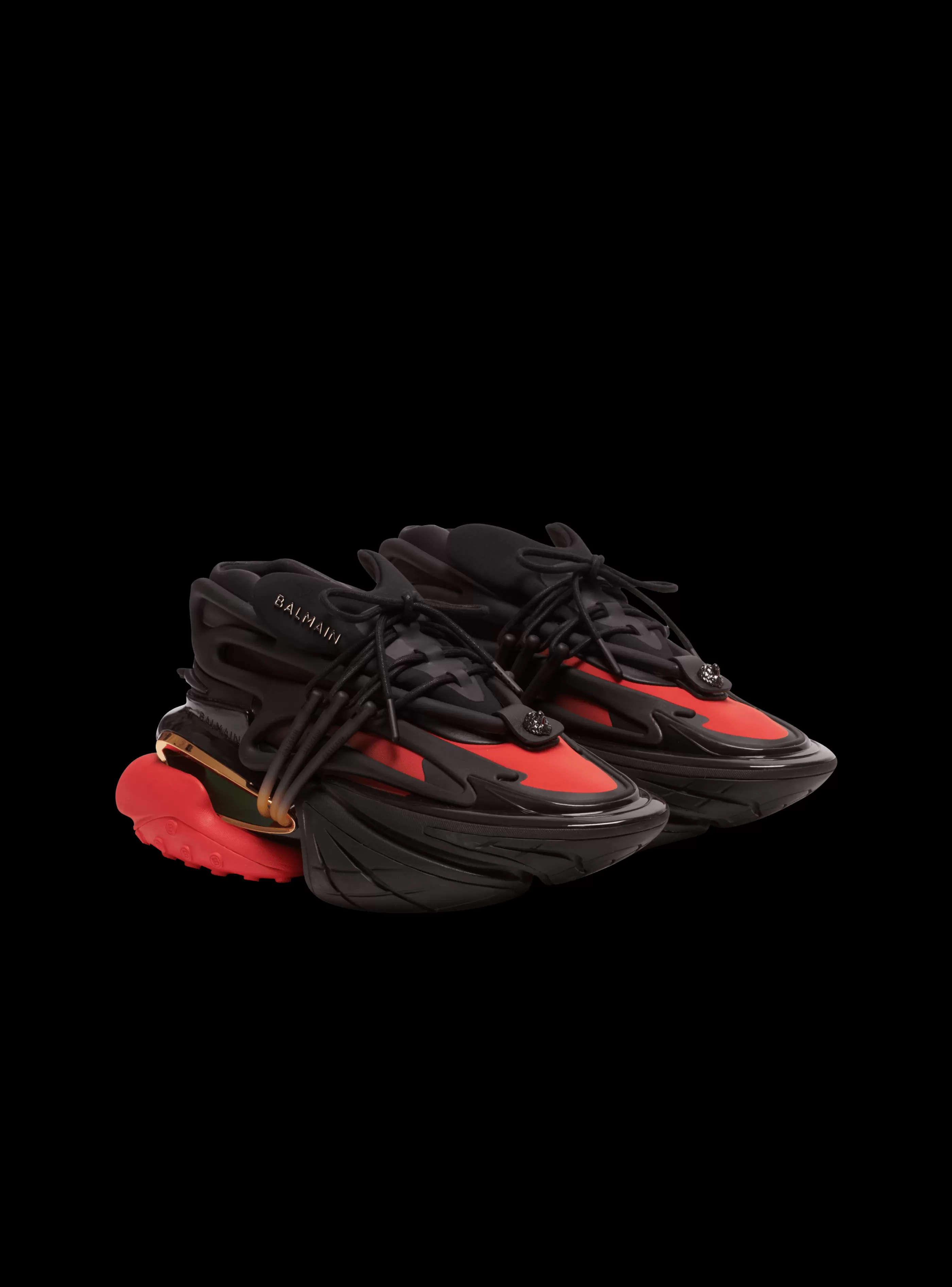Balmain Unicorn-Unicorn Low-top Trainers In Neoprene And Leather black